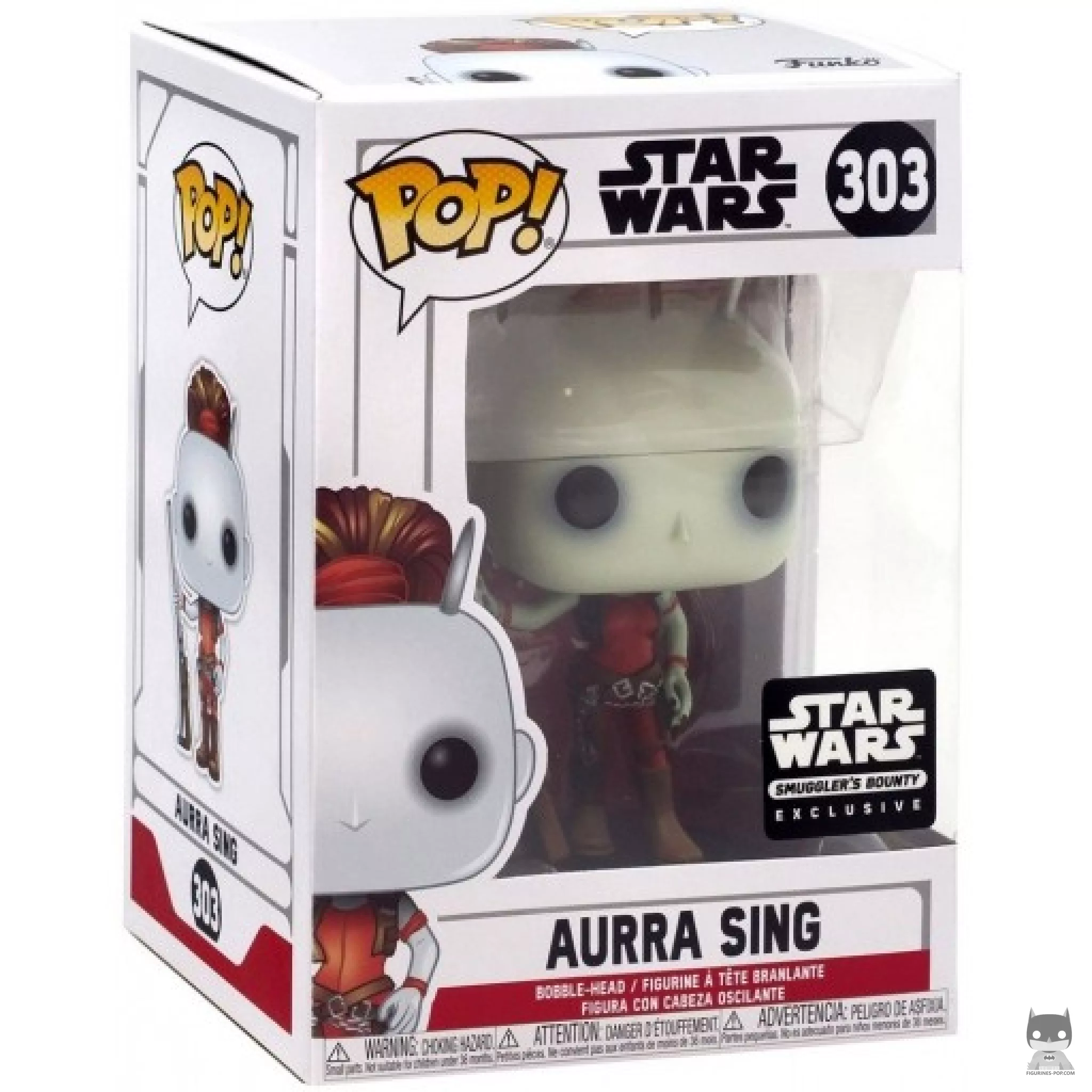 Figura Funko Pop! Aurra Sing en su caja