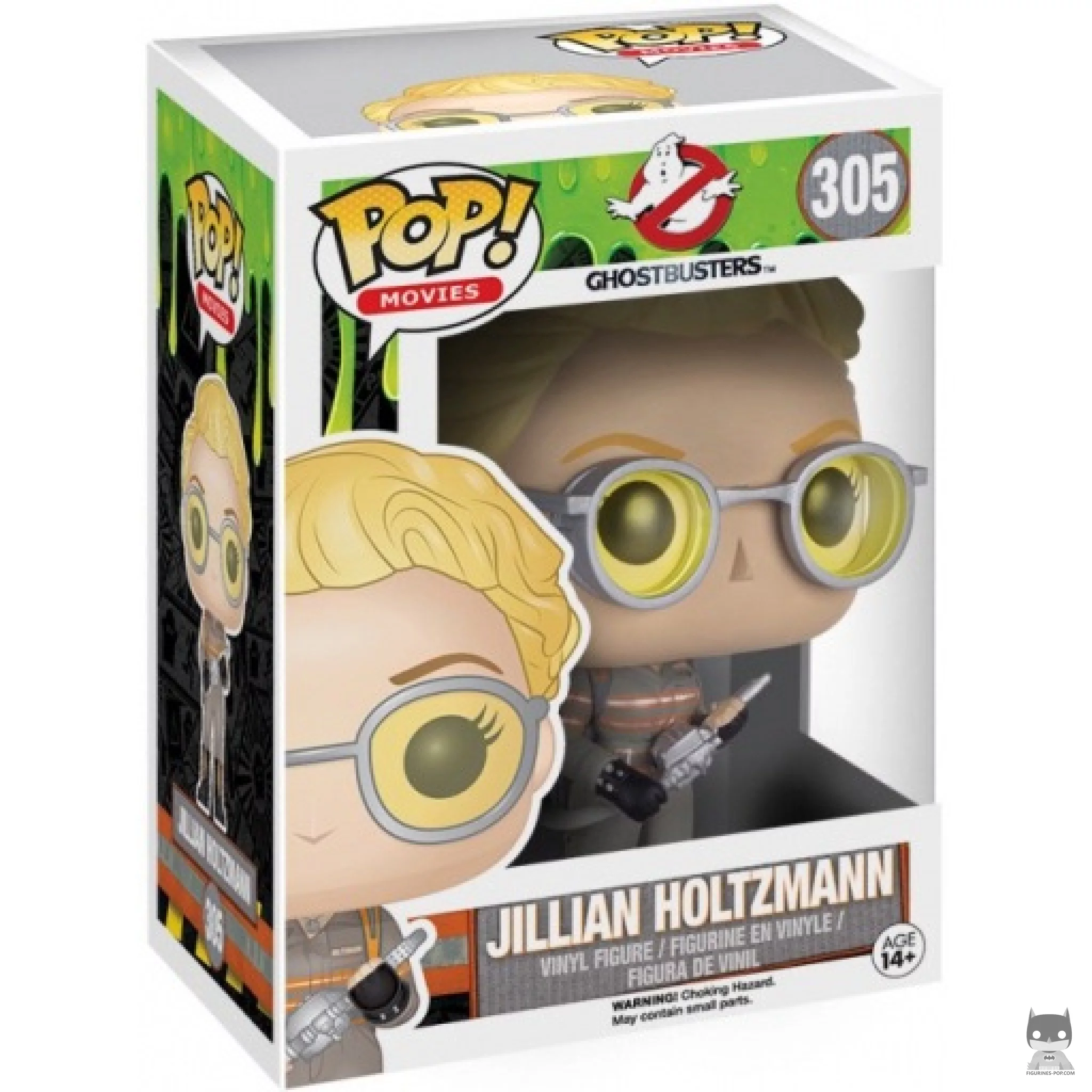 Figura Funko Pop! Dr. Jillian Holtzmann en su caja