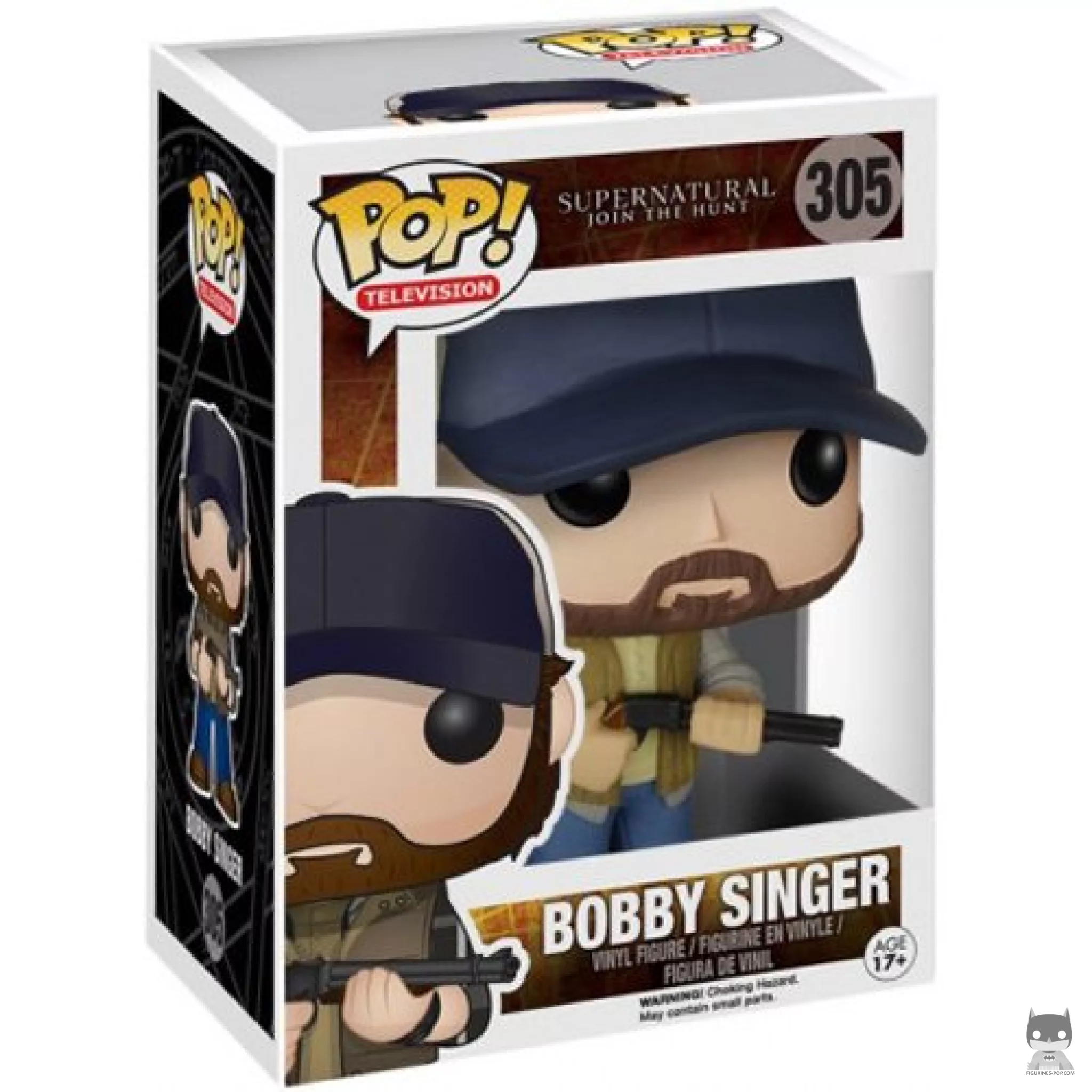 Figura Funko Pop! Bobby Singer en su caja