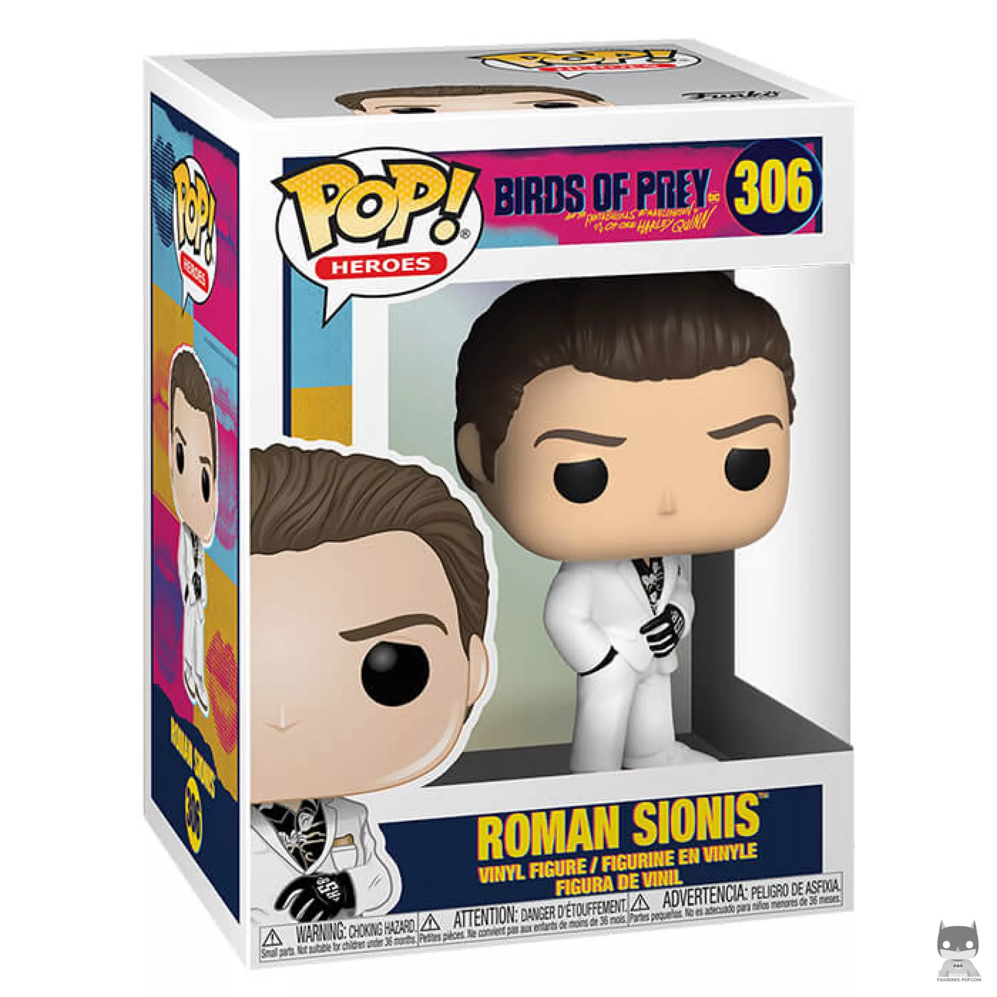 Figura Funko Pop! Roman Sionis en su caja