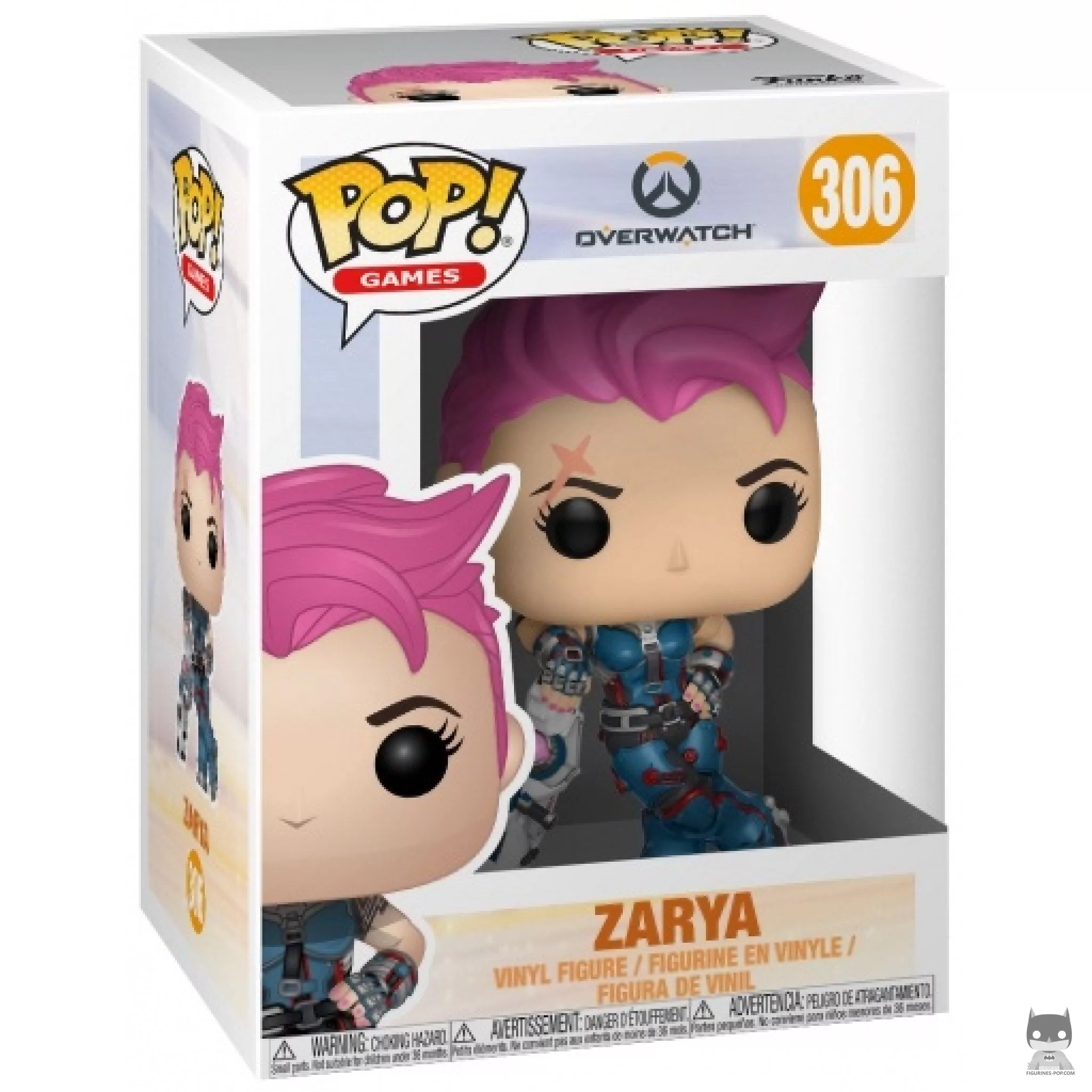 Figura Funko Pop! Zarya en su caja