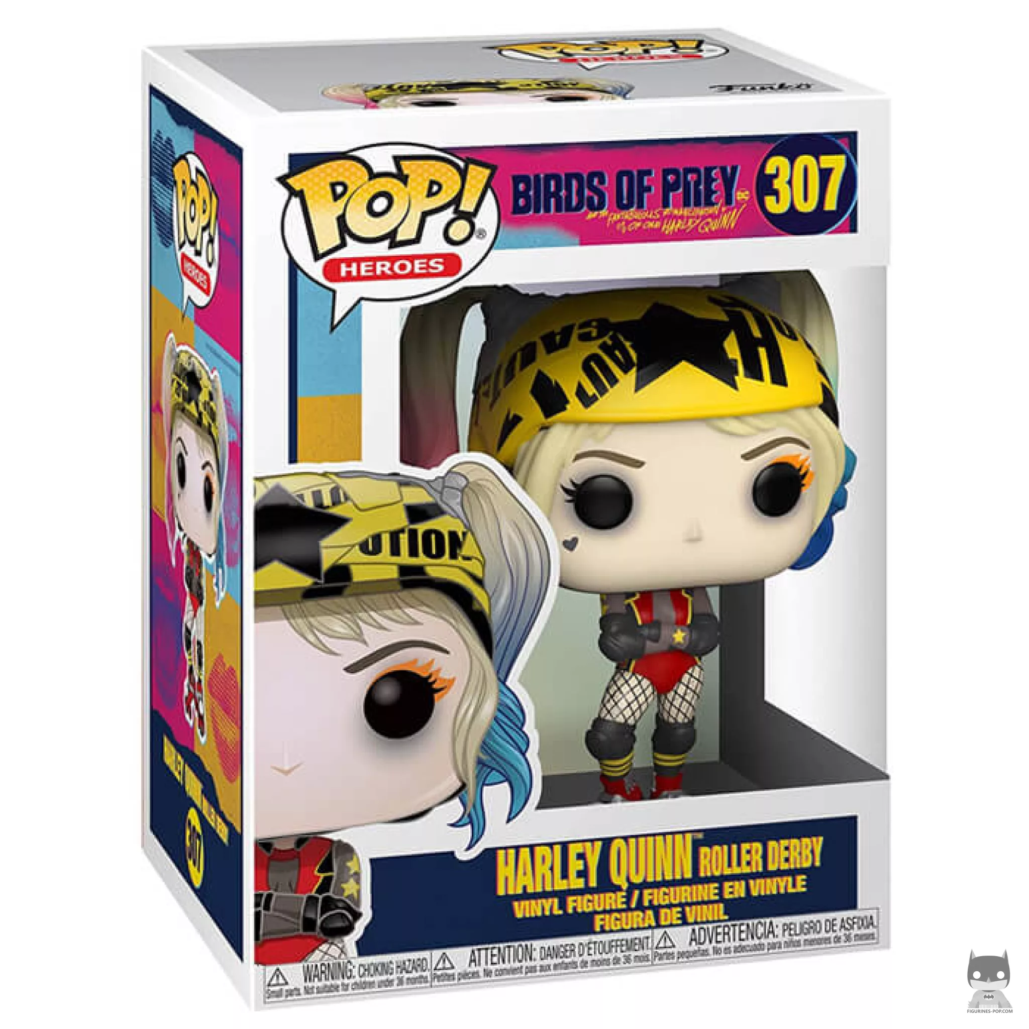 Figura Funko Pop! Harley Quinn Roller Derby en su caja