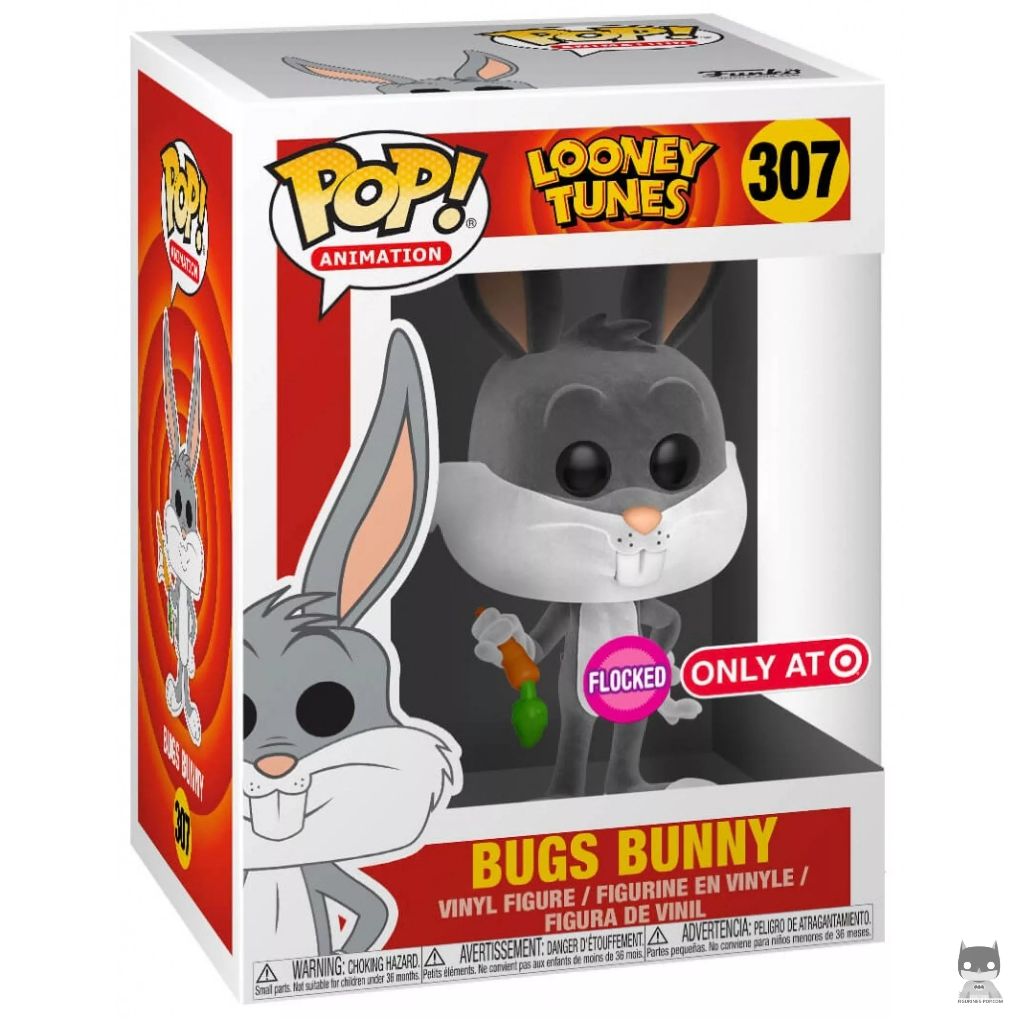 Figura Funko Pop! Bugs Bunny (Flocado) en su caja