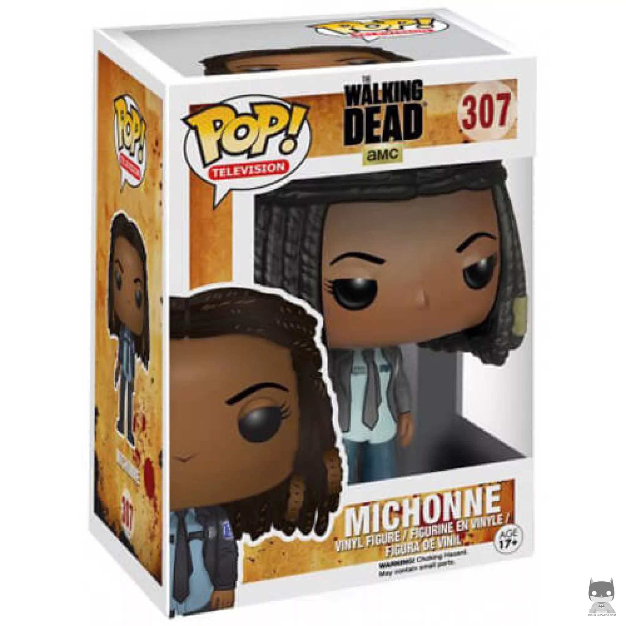 Figura Funko Pop! Michonne policía en su caja