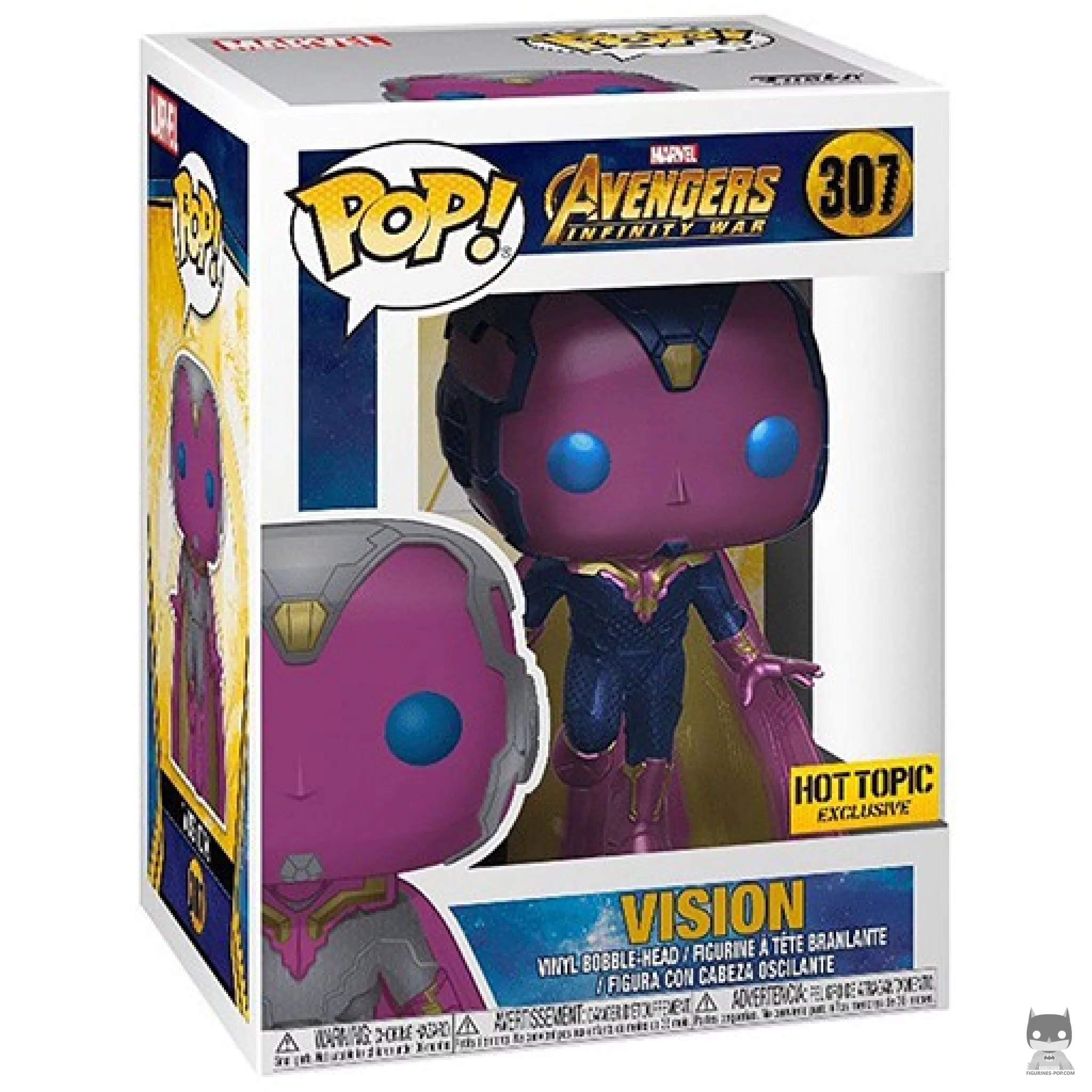 Figura Funko Pop! Visión en su caja