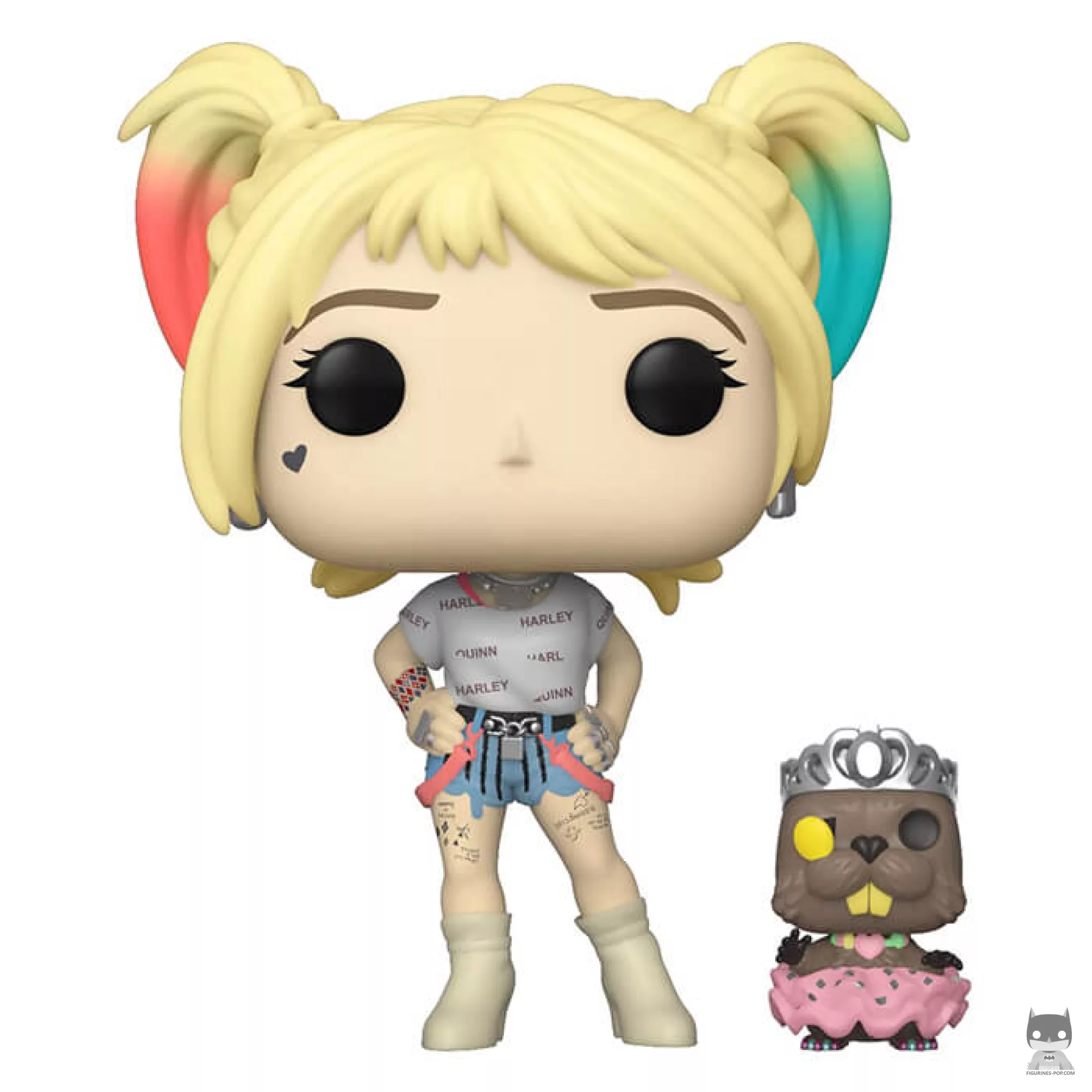 Figura Funko Pop! Harley Quinn con castor (Aves de presa)
