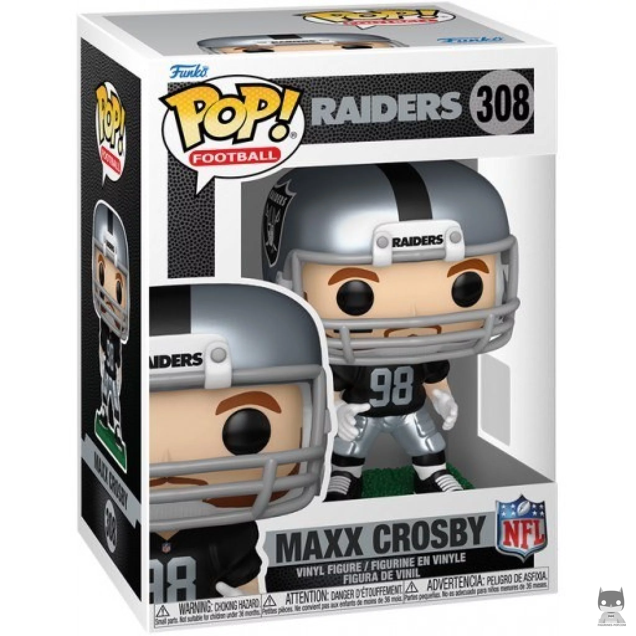 Figura Funko Pop! Maxx Crosby en su caja