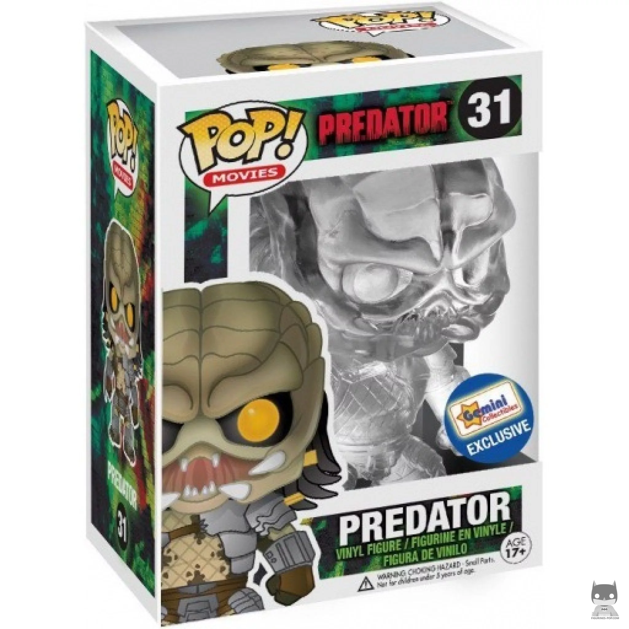 Figura Funko Pop! Depredador (Translúcido) en su caja
