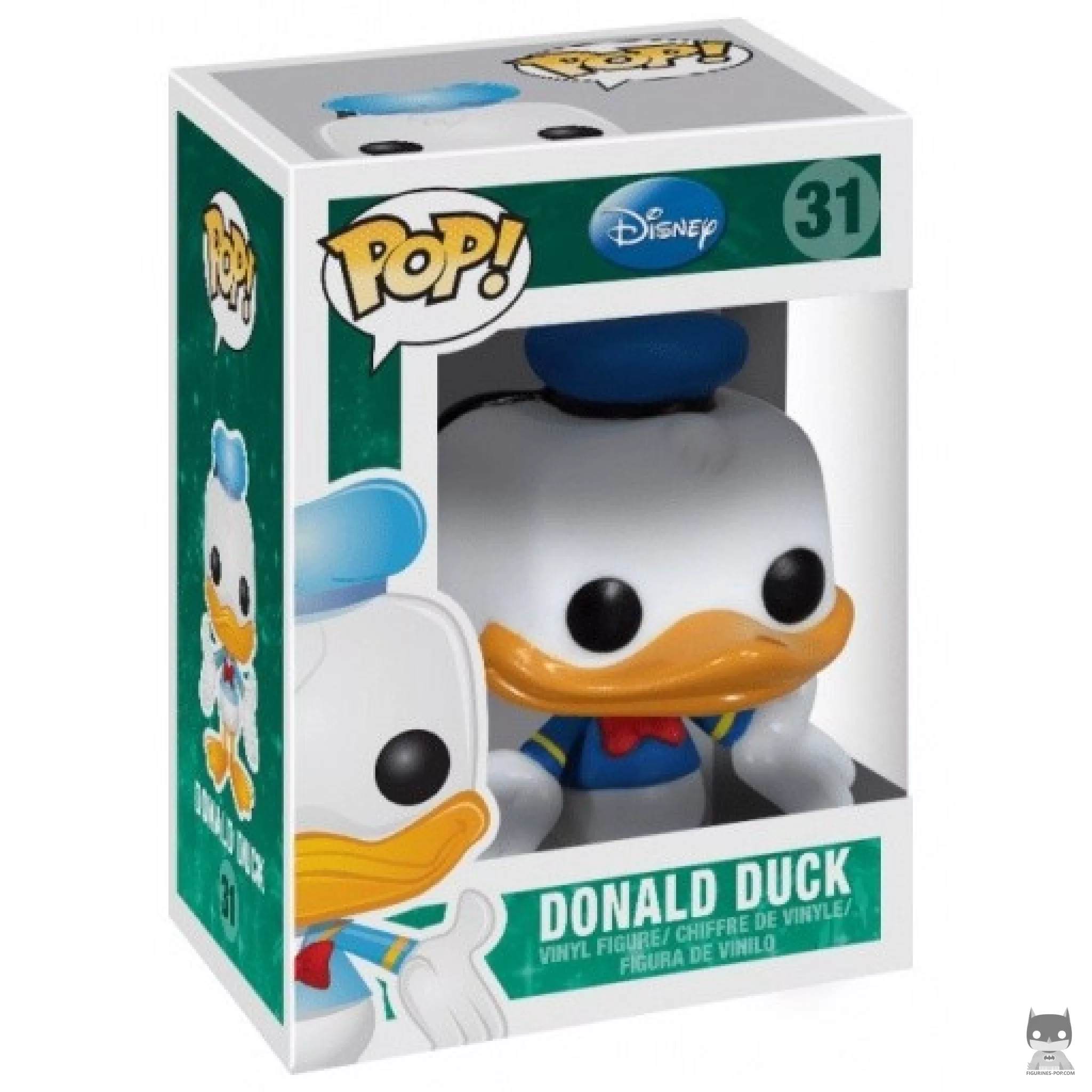 Figura Funko Pop! Pato Donald en su caja