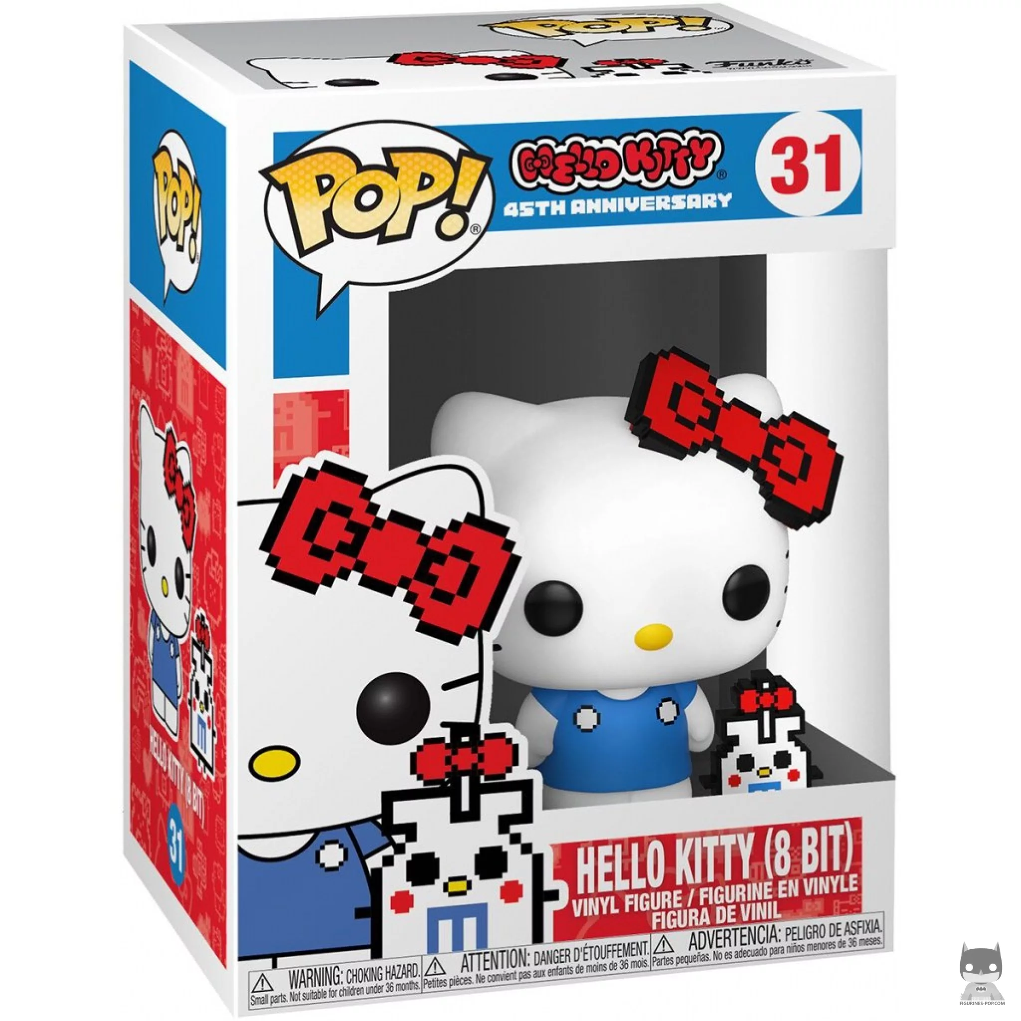 Figura Funko Pop! Hello Kitty (8-bit) en su caja