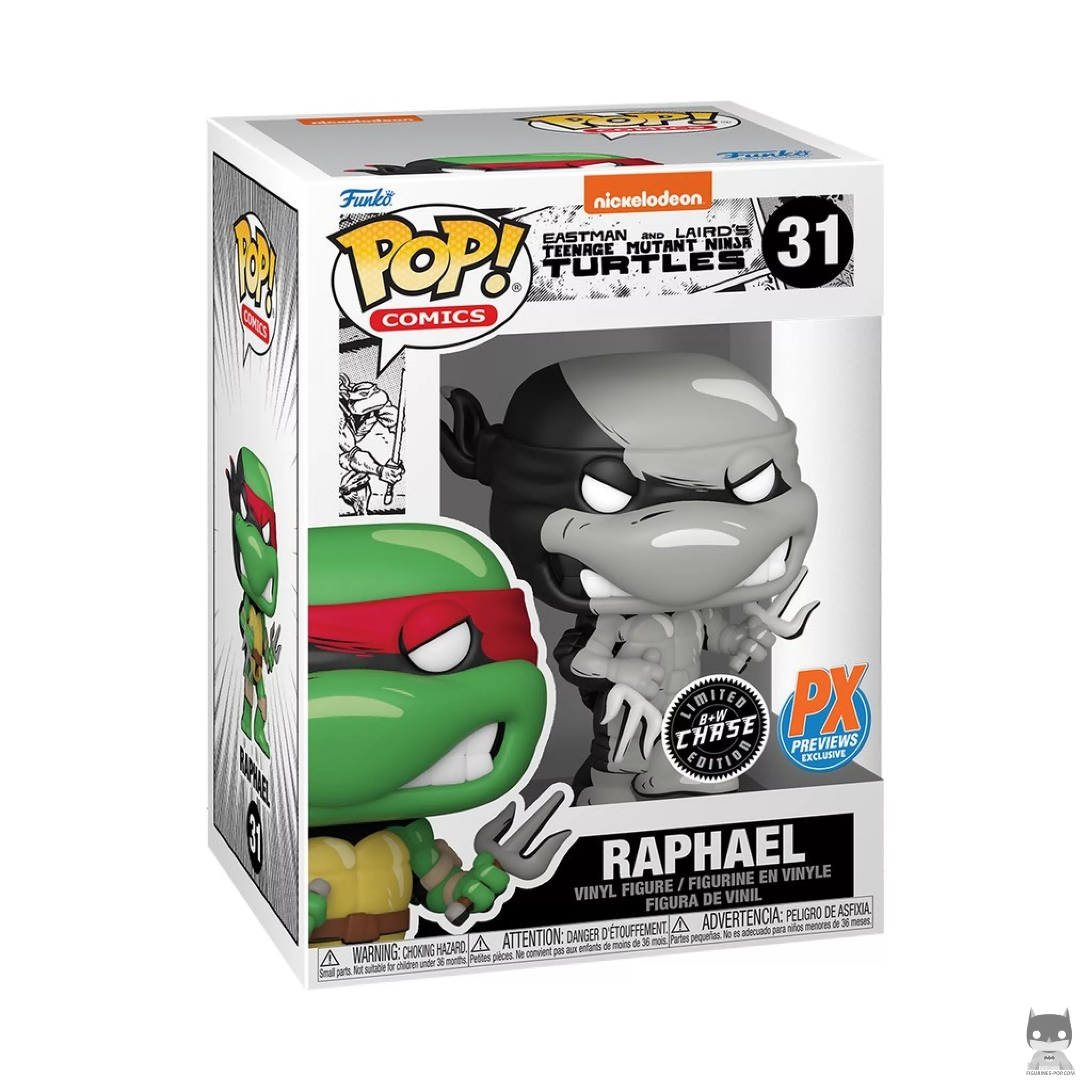 Figura Funko Pop! Rafael (Negro & Chase blanco) en su caja