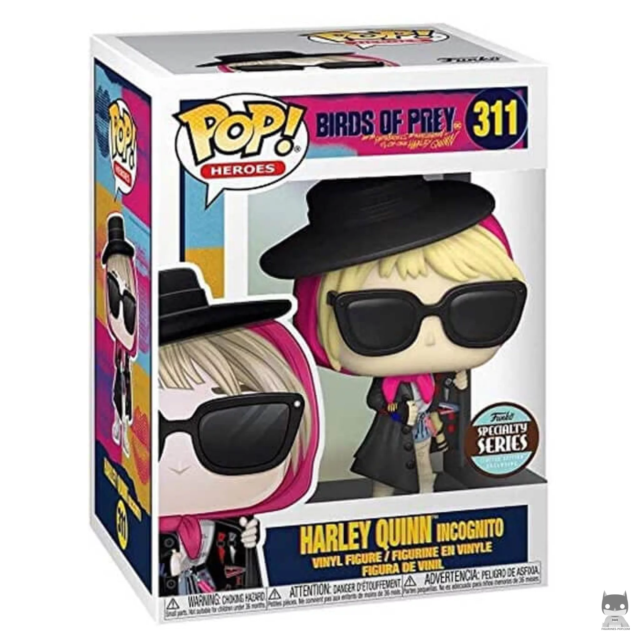 Figura Funko Pop! Harley Quinn de incógnito en su caja