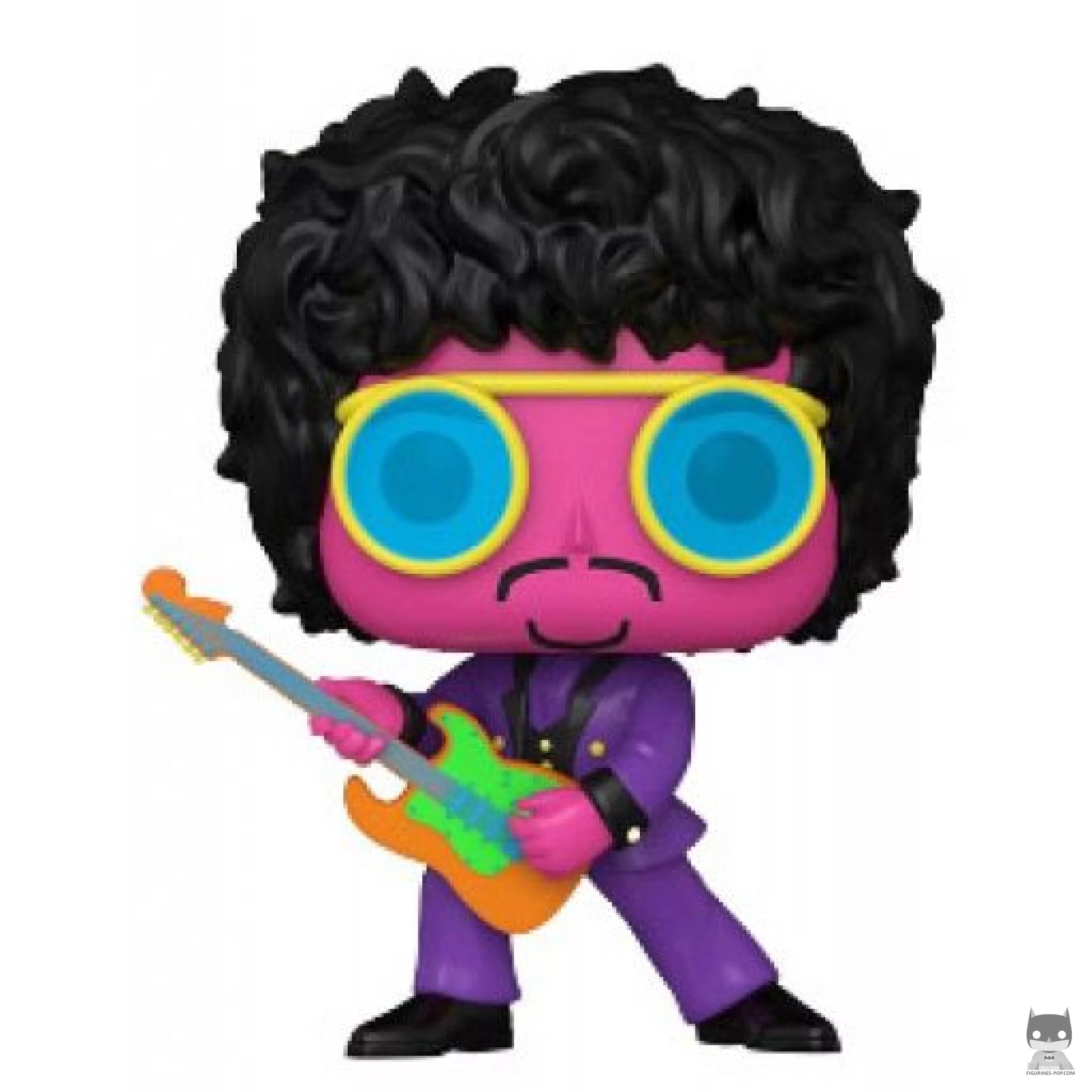 Figura Funko Pop! Jimi Hendrix con traje morado (Luz negra) (Jimi Hendrix)