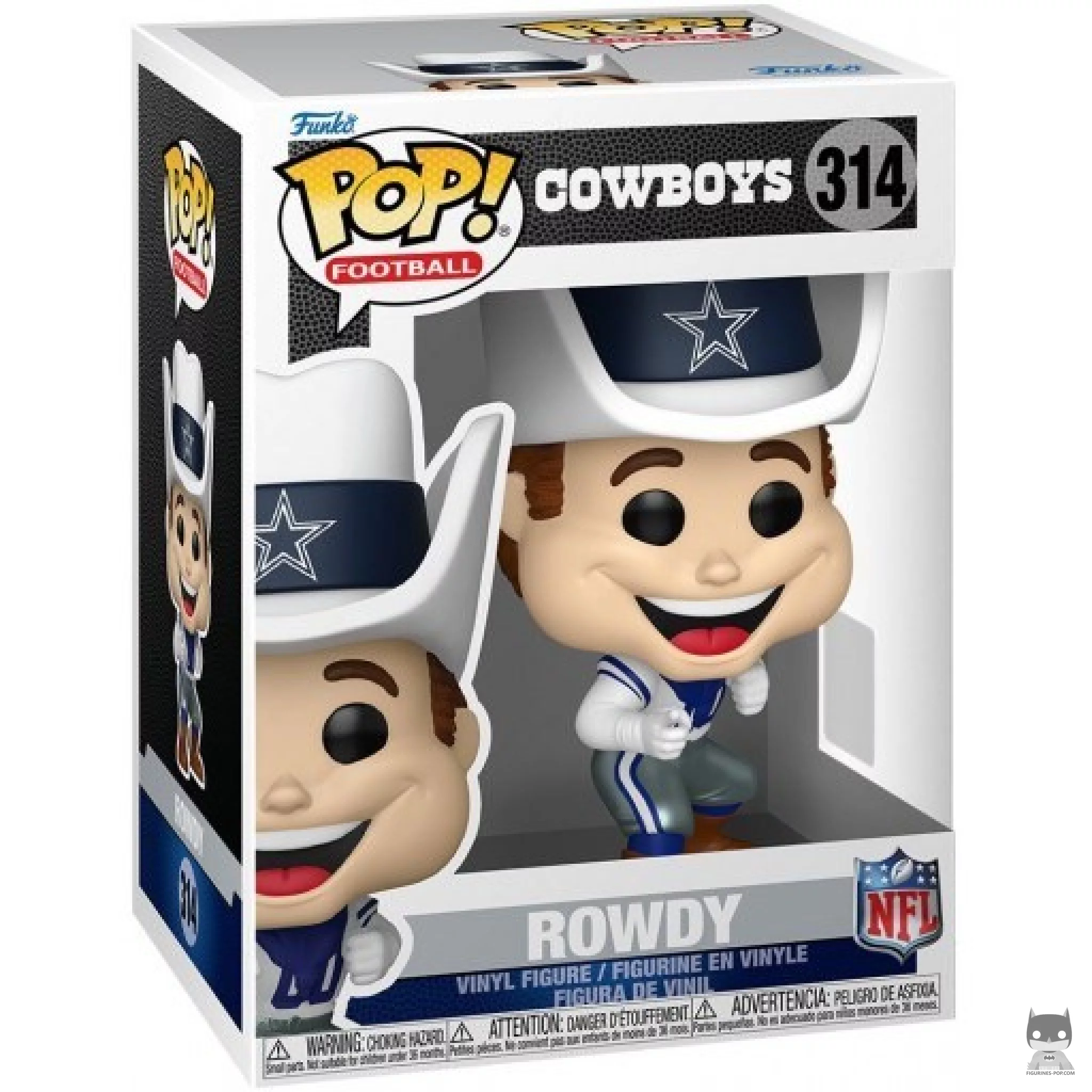 Figura Funko Pop! Rowdy (Cowboys) en su caja
