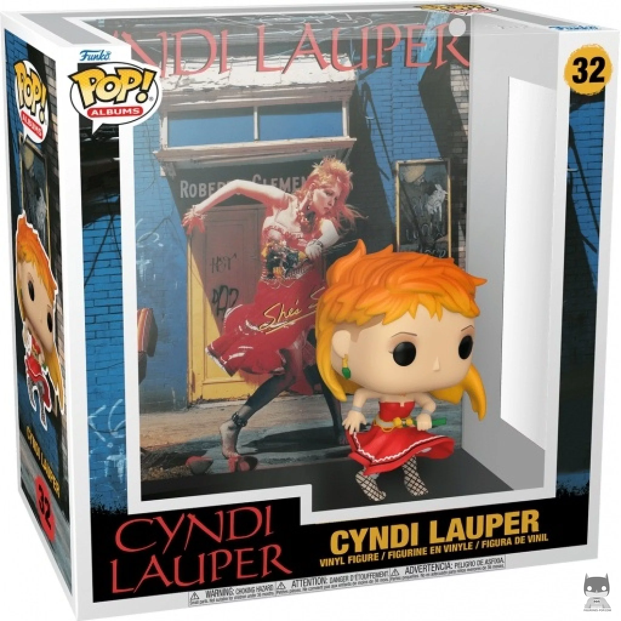 Figura Funko Pop! Cyndi Lauper: She's So Unusual en su caja