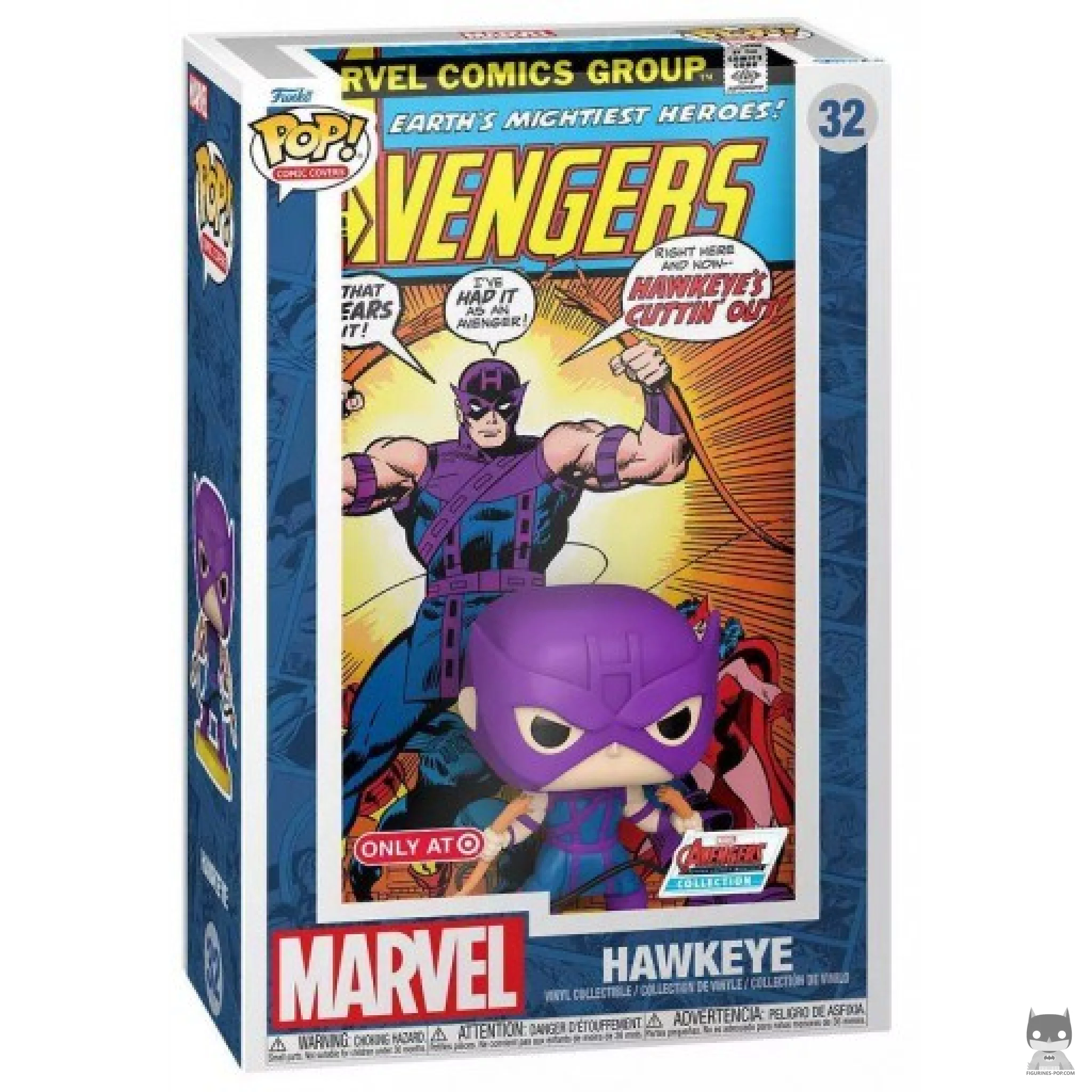 Figura Funko Pop! Ojo de Halcón (Avengers 109) en su caja