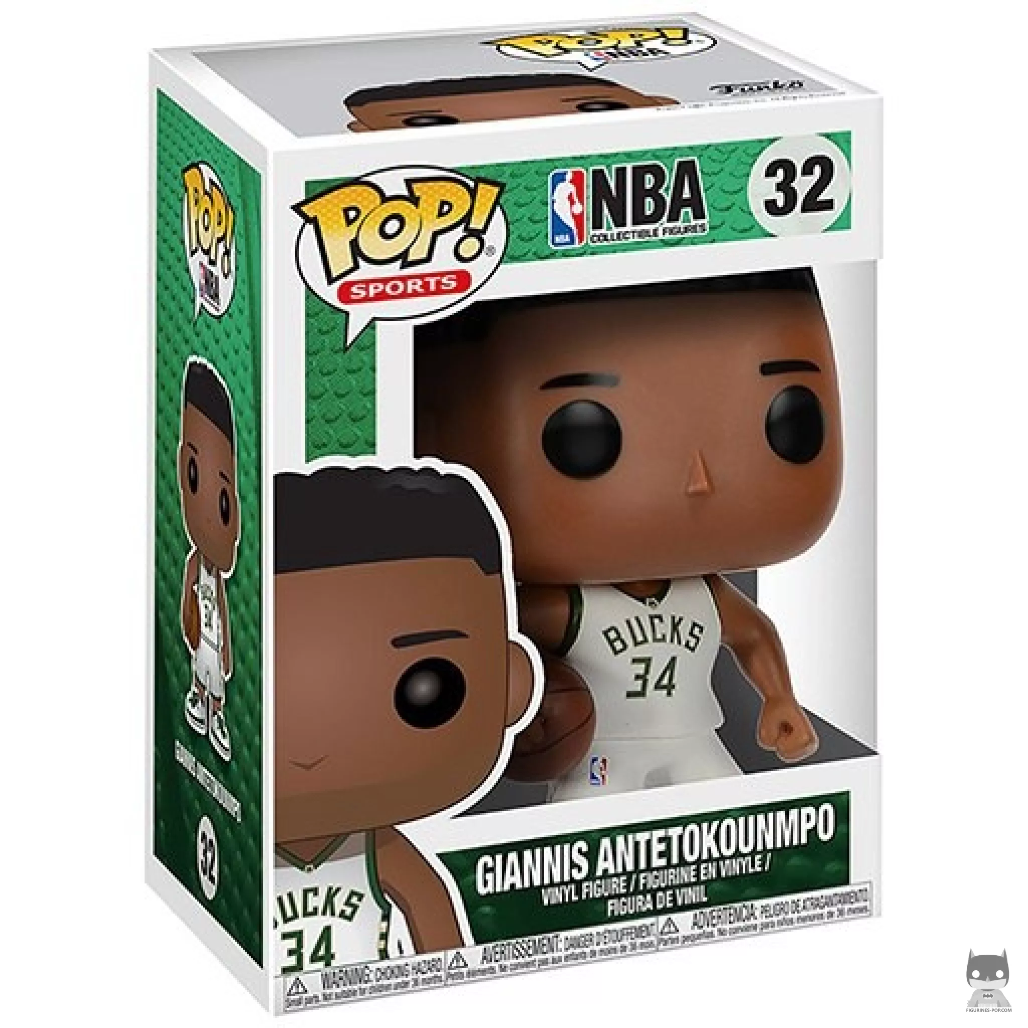 Figura Funko Pop! Giannis Antetokounmpo en su caja