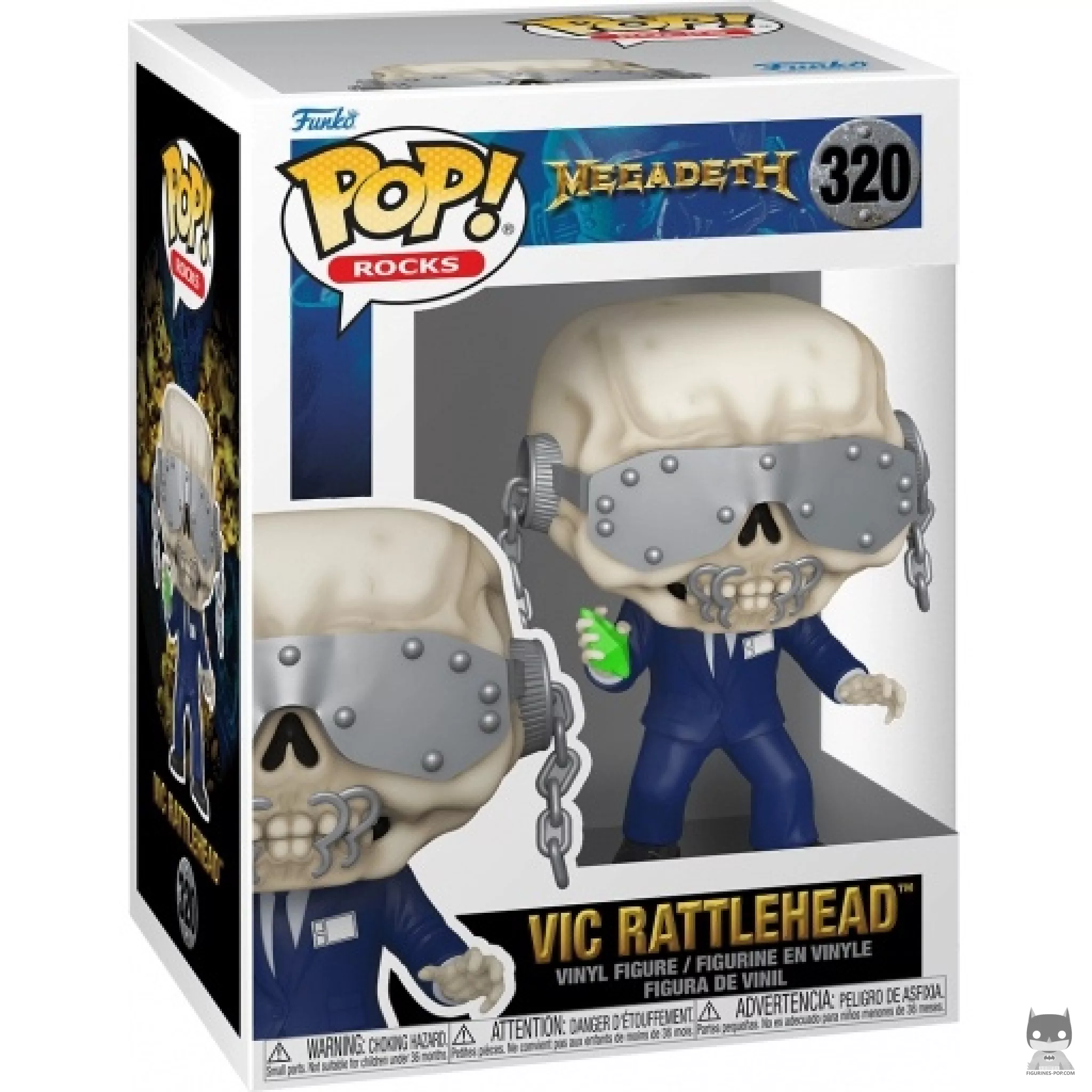 Figura Funko Pop! Vic Rattlehead en su caja