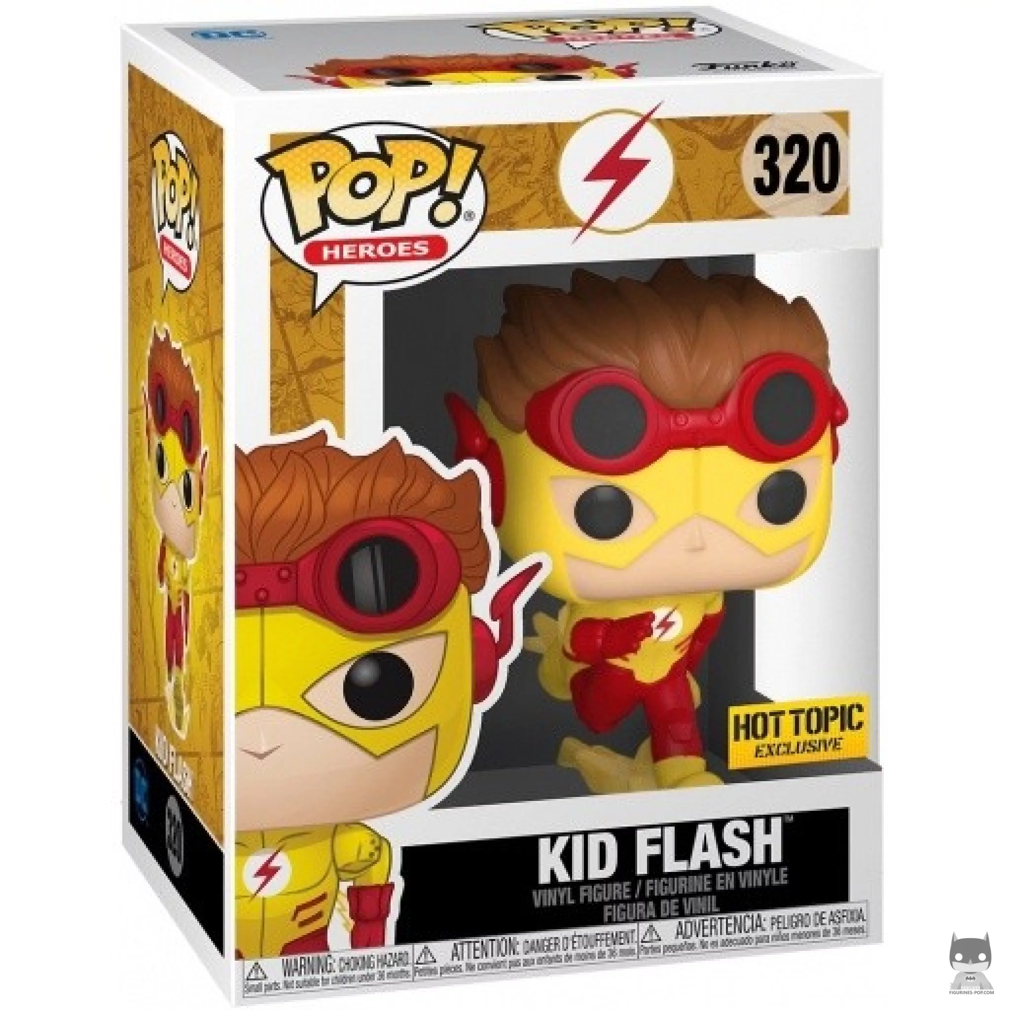 Figura Funko Pop! Kid Flash en su caja