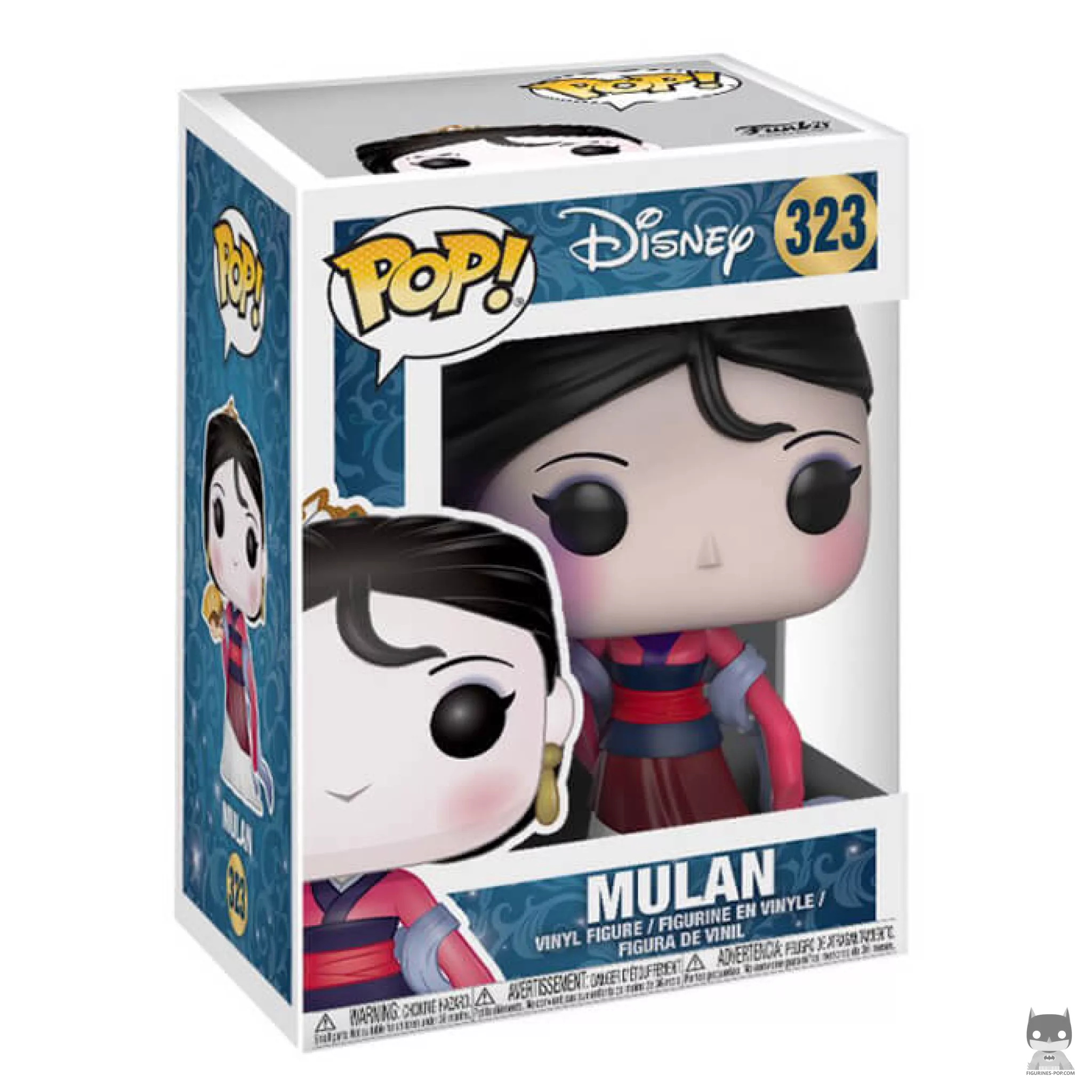 Figura Funko Pop! Mulán en su caja