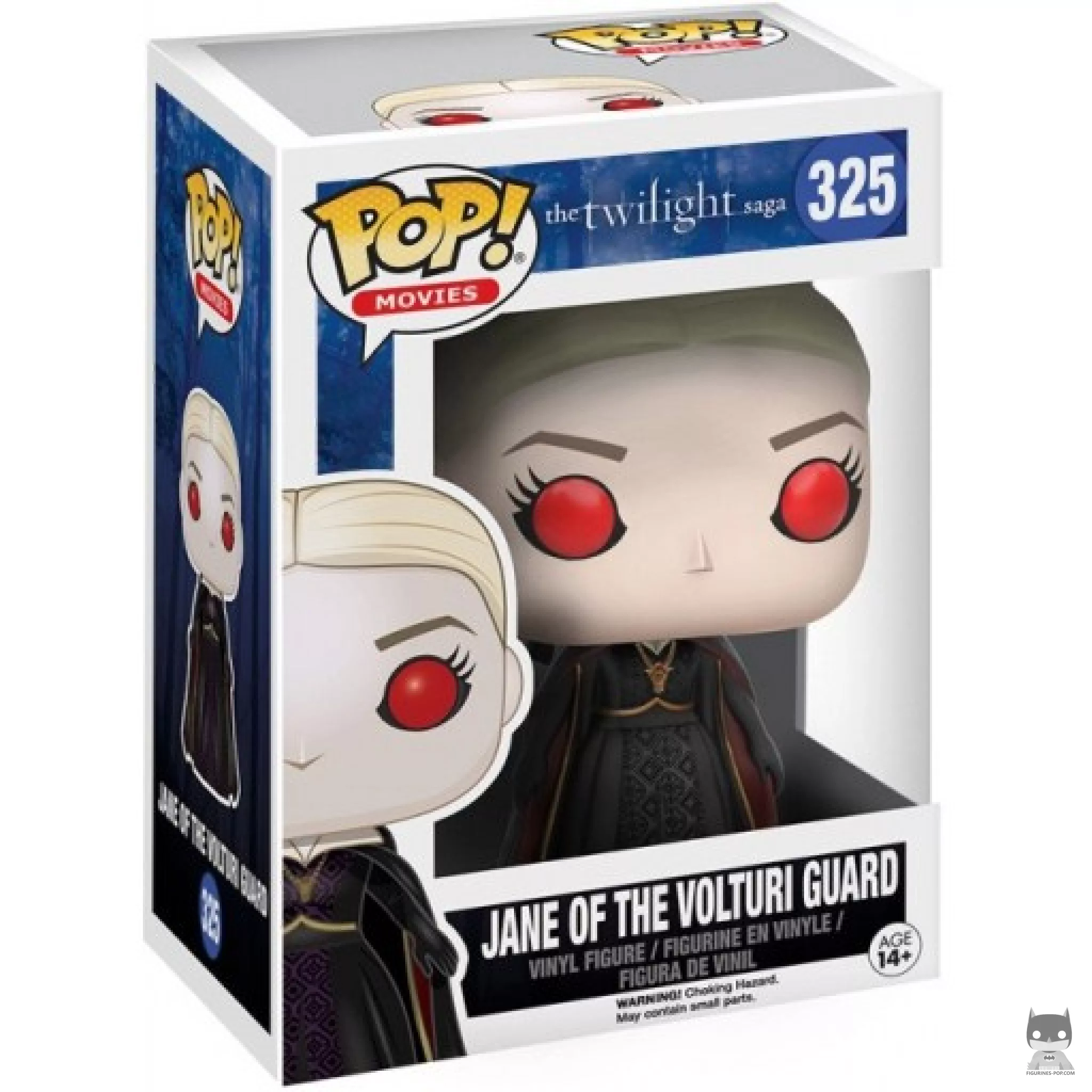 Figura Funko Pop! Jane de la guardia de los Vulturis en su caja