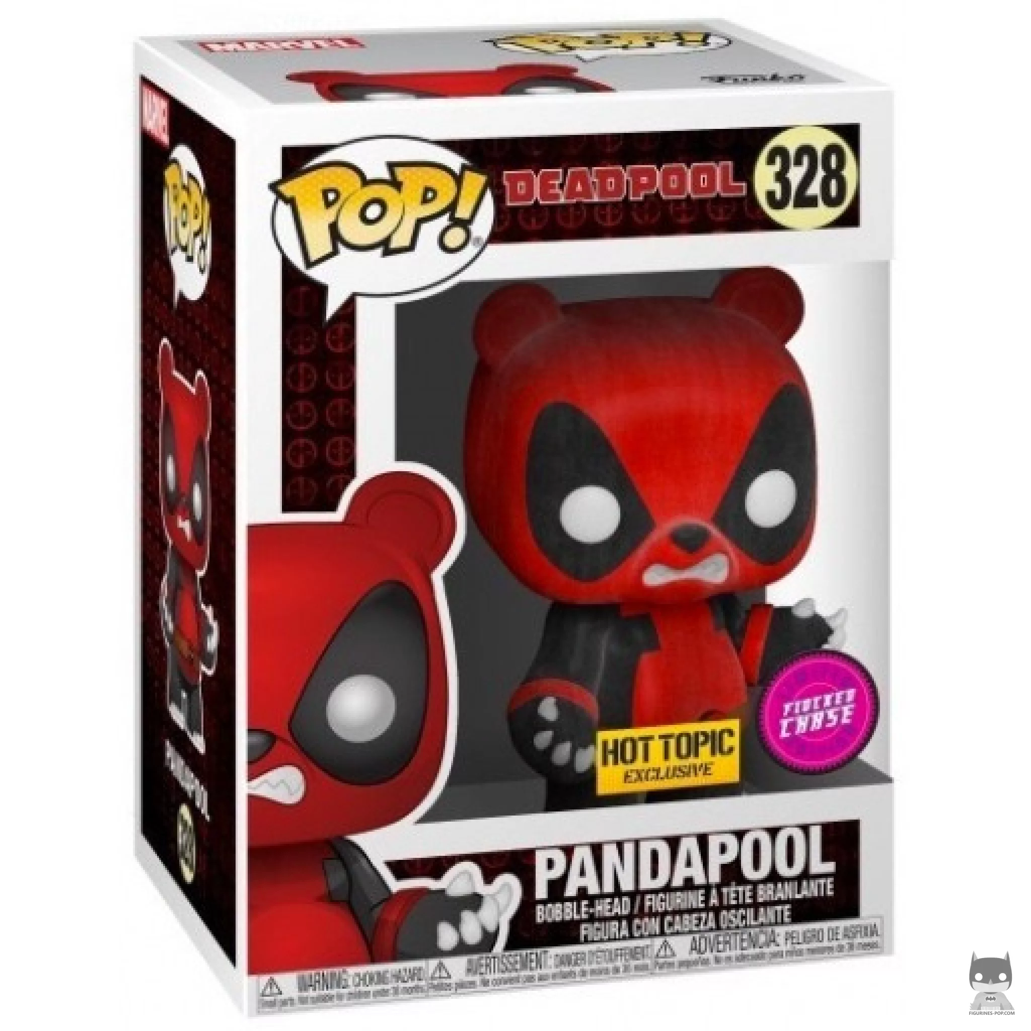 Figura Funko Pop! Pandapool (Flocado) (Chase) en su caja