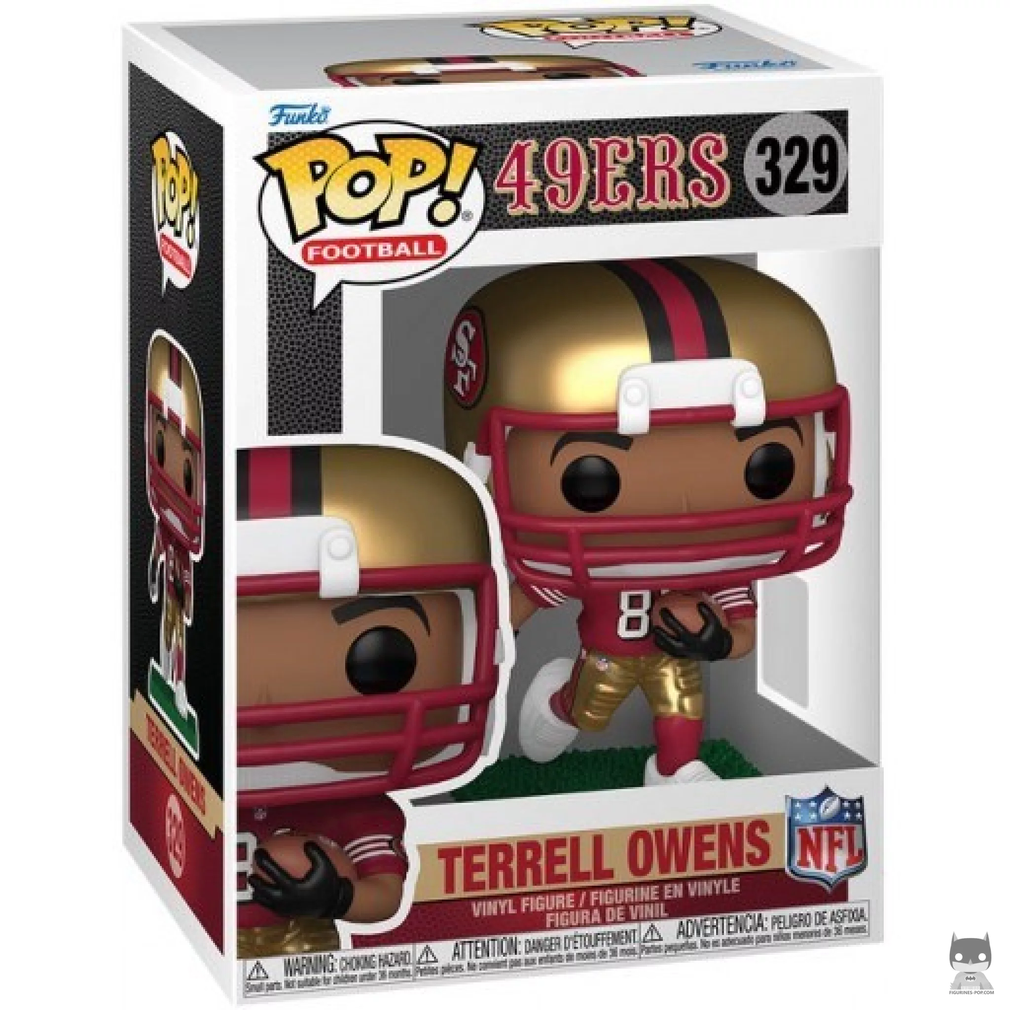Figura Funko Pop! Terrell Owens en su caja