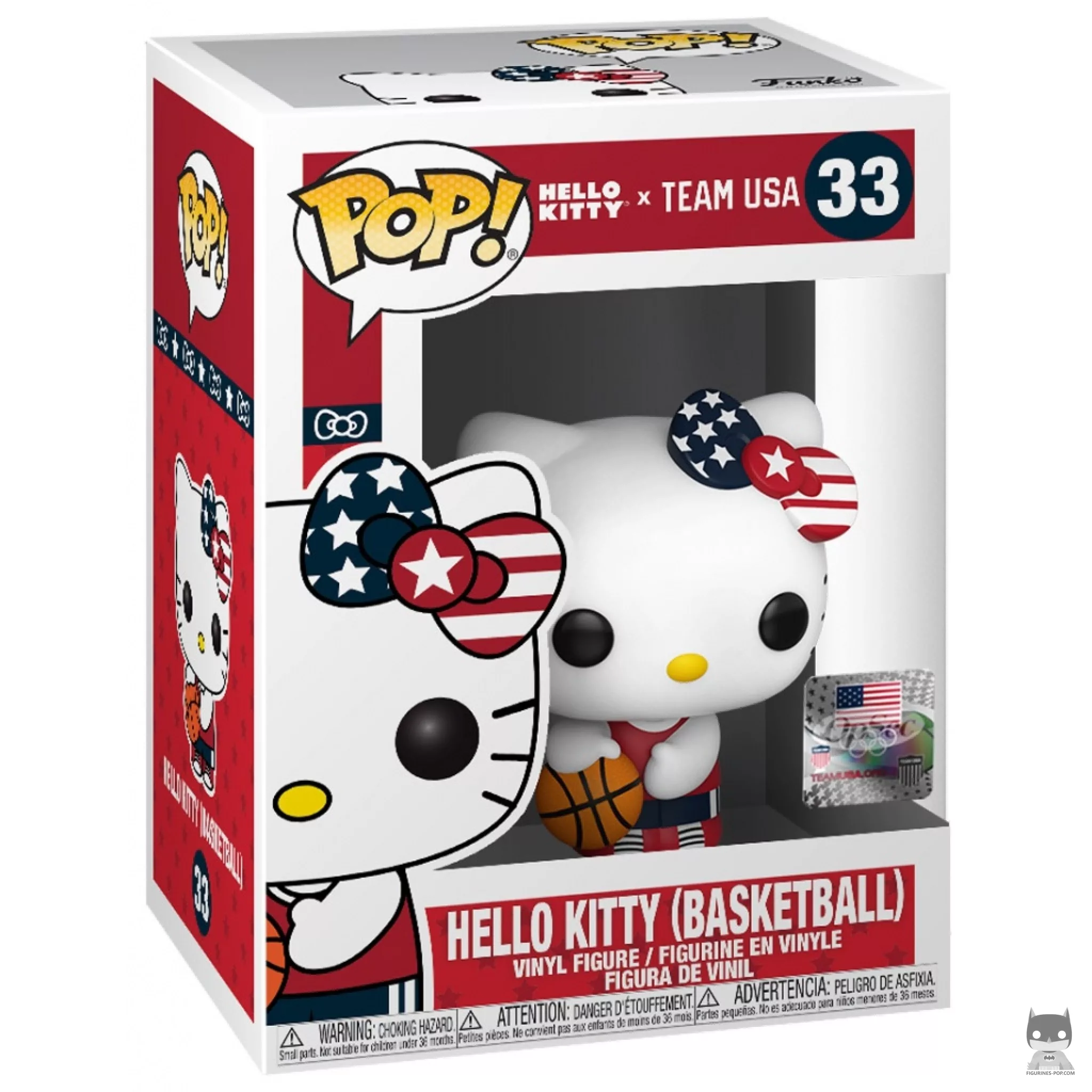 Figura Funko Pop! Hello Kitty (Baloncesto) en su caja