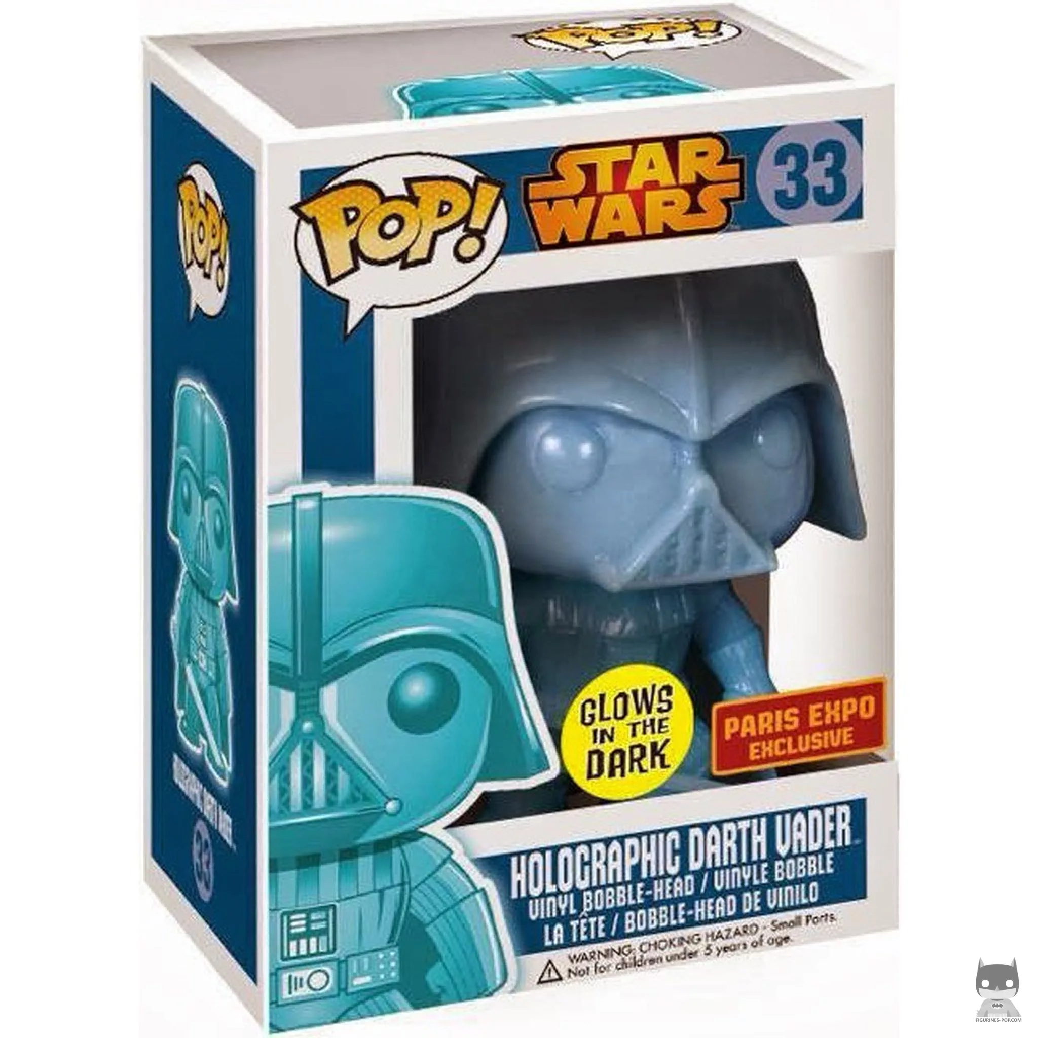 Figura Funko Pop! Darth Vader holográfico en su caja