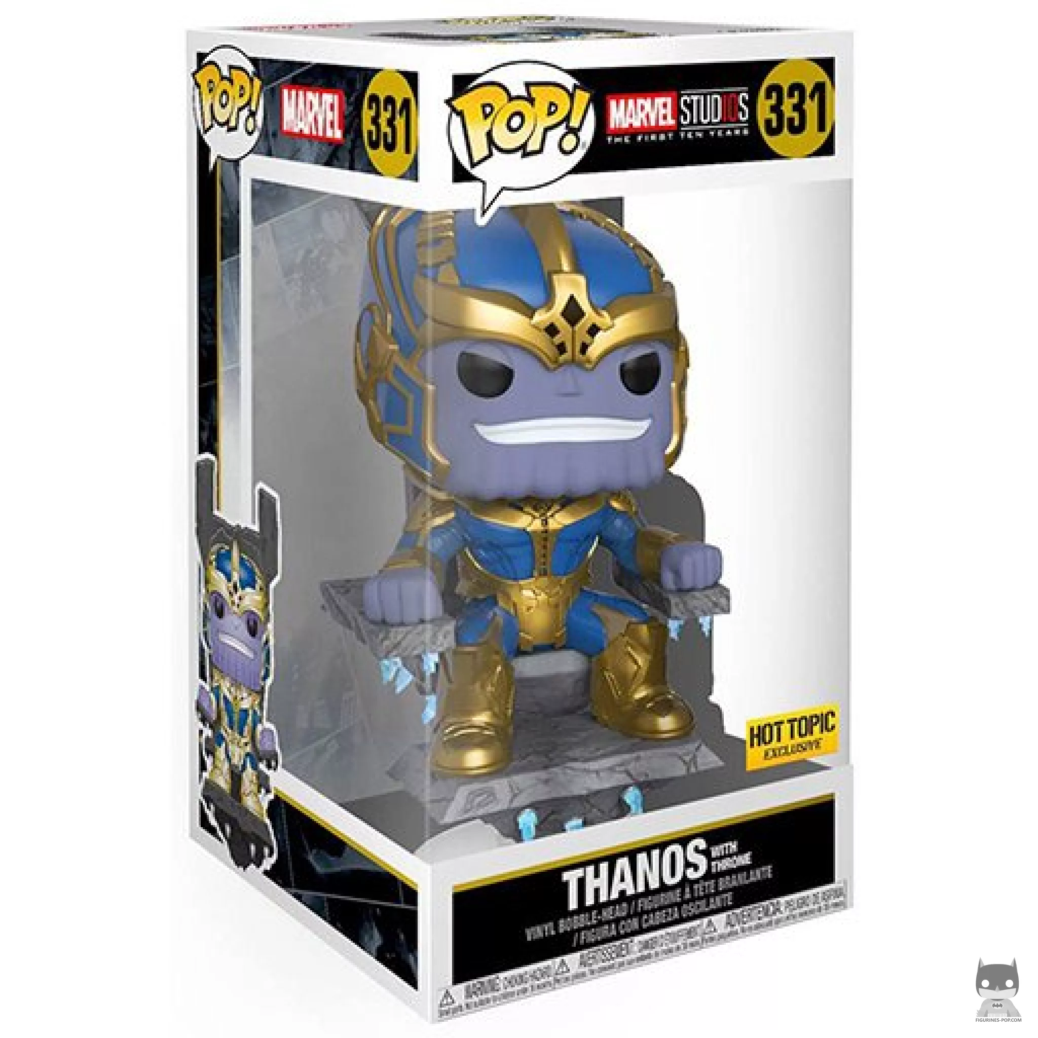 Figura Funko Pop! Thanos con trono en su caja