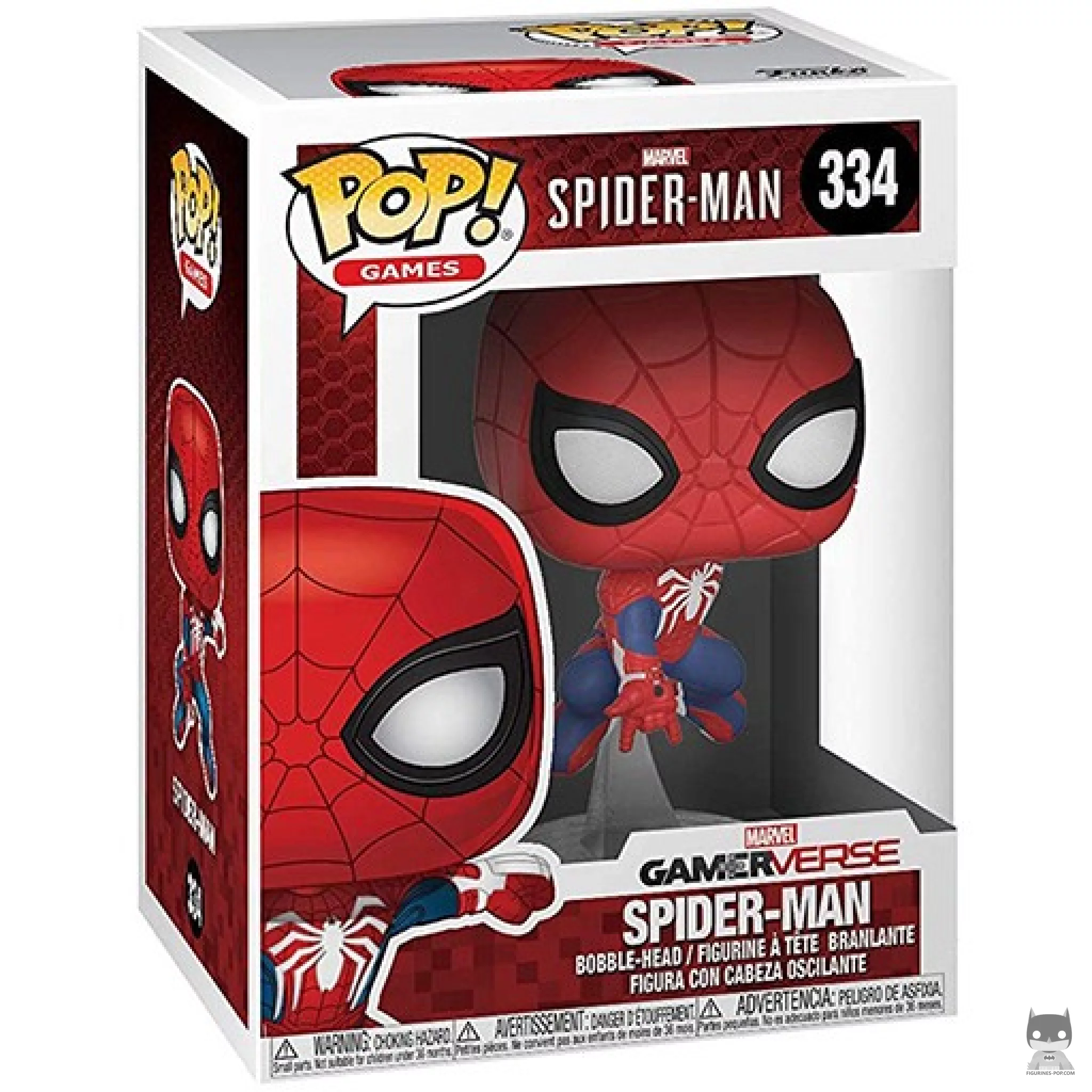 Figura Funko Pop! Spider-Man (Traje de araña blanca) en su caja