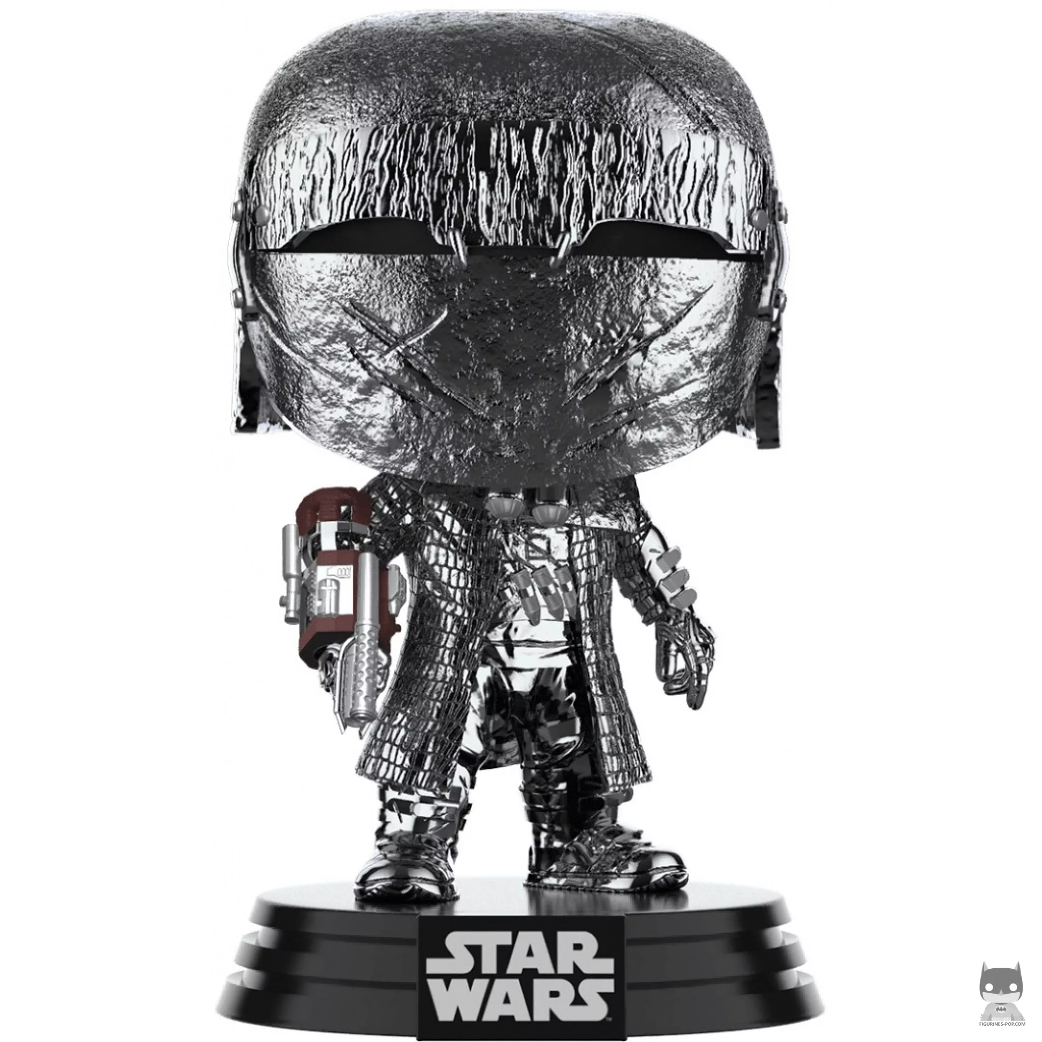 Figura Funko Pop! Caballero de Ren con brazo cañón (Cromado hematita) (Star Wars: Episodio IX, El ascenso de Skywalker)