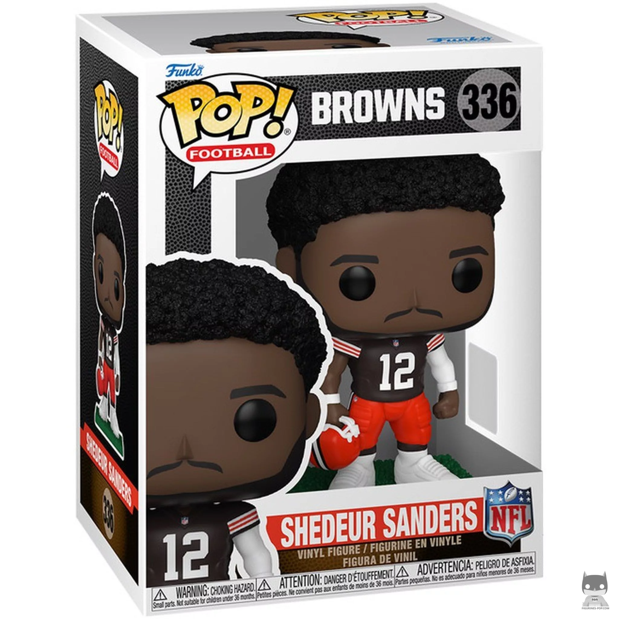 Figura Funko Pop! Shedeur Sanders en su caja