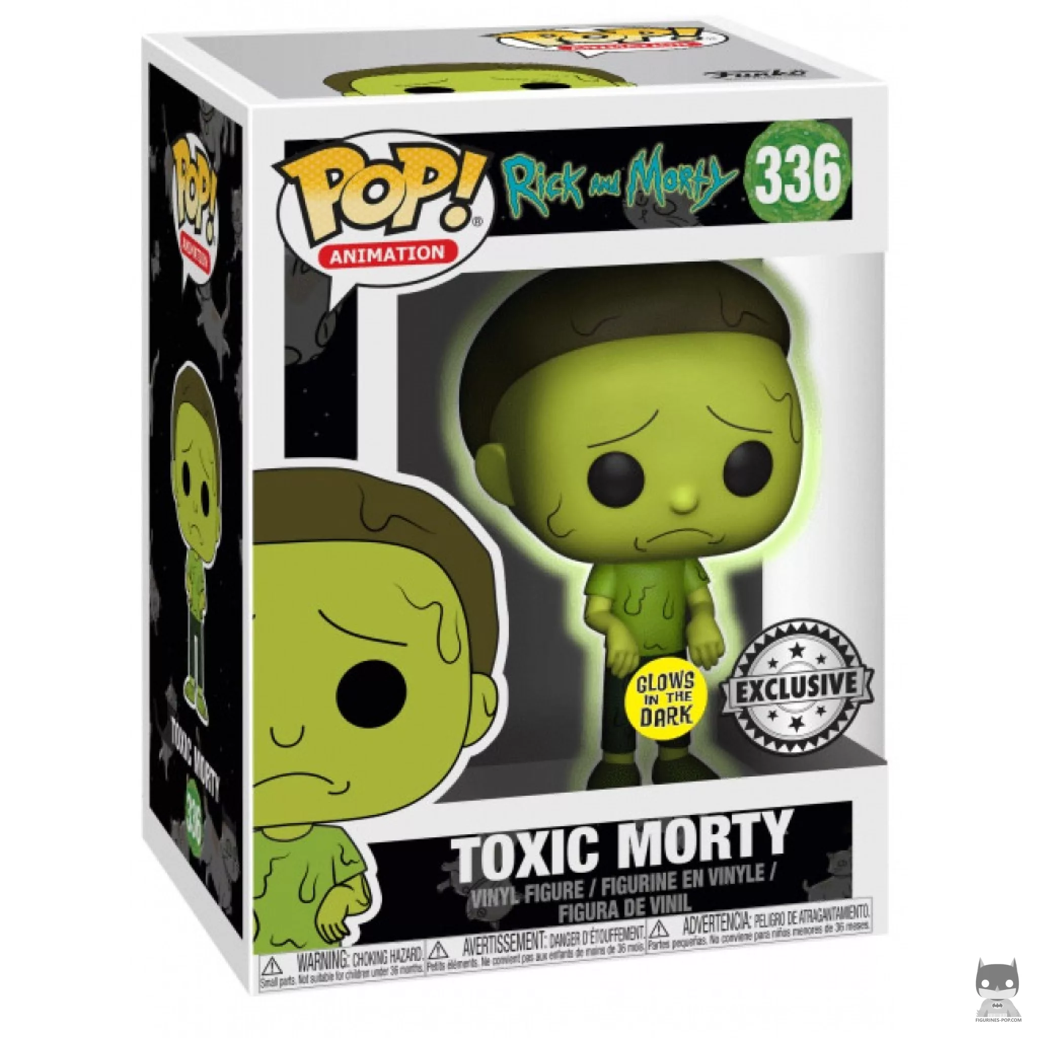 Figura Funko Pop! Morty tóxico en su caja