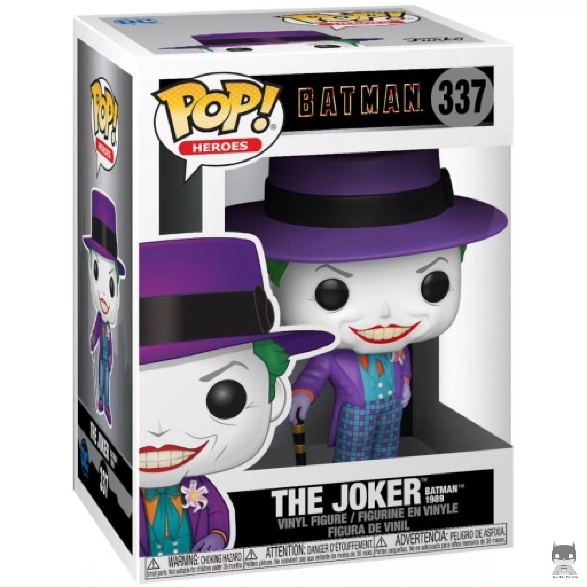 Figura Funko Pop! Joker (Batman 1989) (Chase) en su caja
