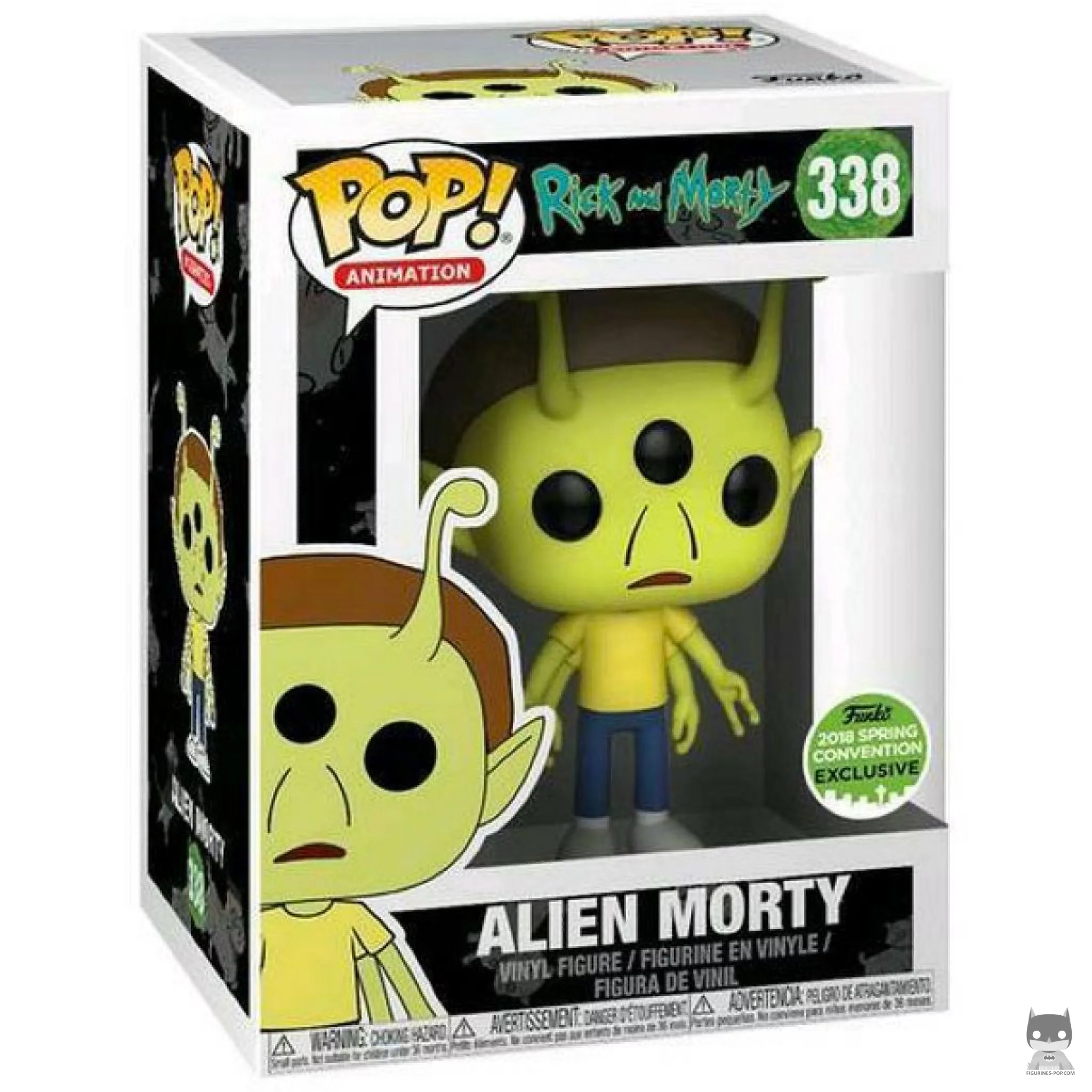 Figura Funko Pop! Morty alienígena en su caja