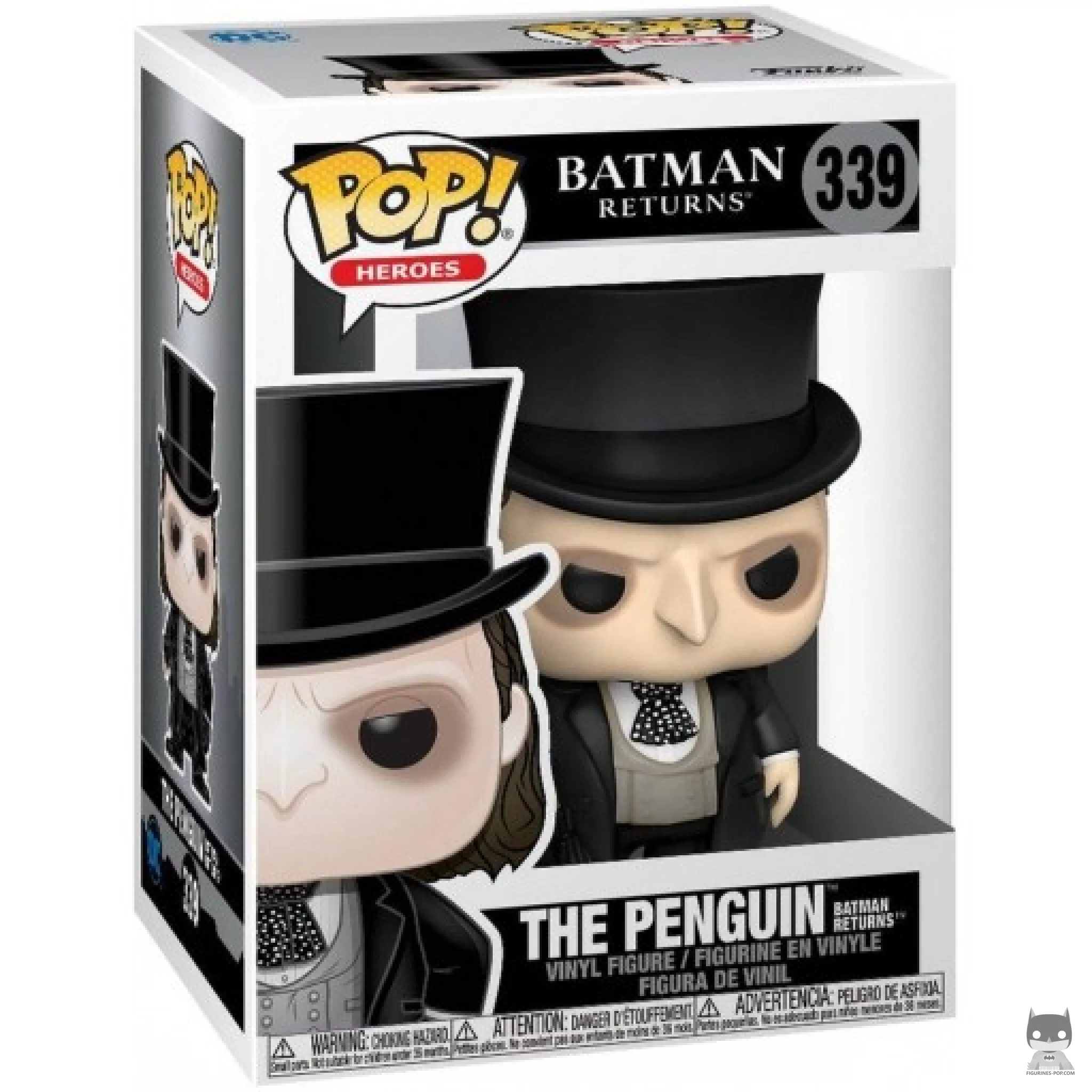 Figura Funko Pop! El Pingüino (Batman vuelve) en su caja