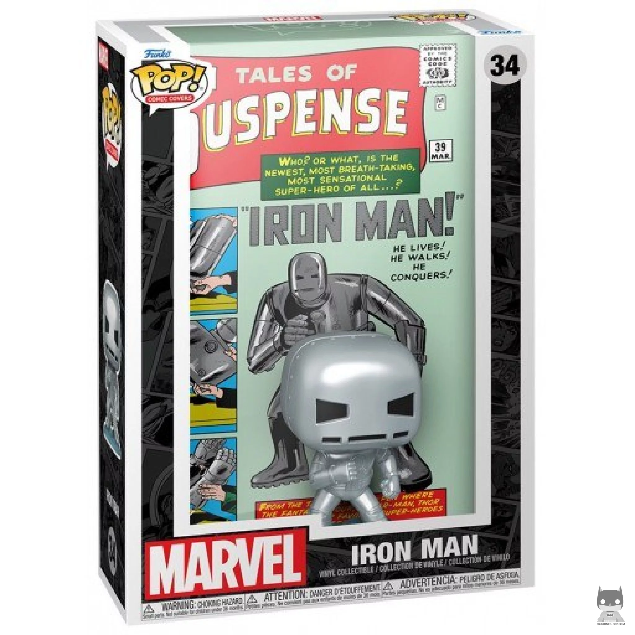 Figura Funko Pop! Iron Man en su caja
