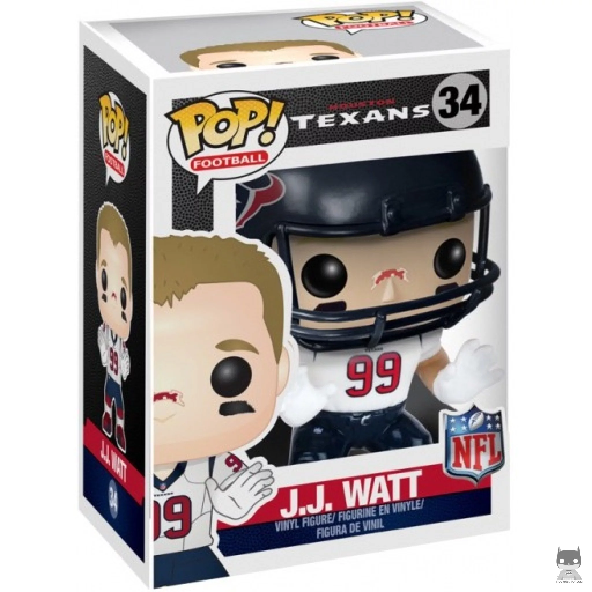 Figura Funko Pop! JJ Watt en su caja