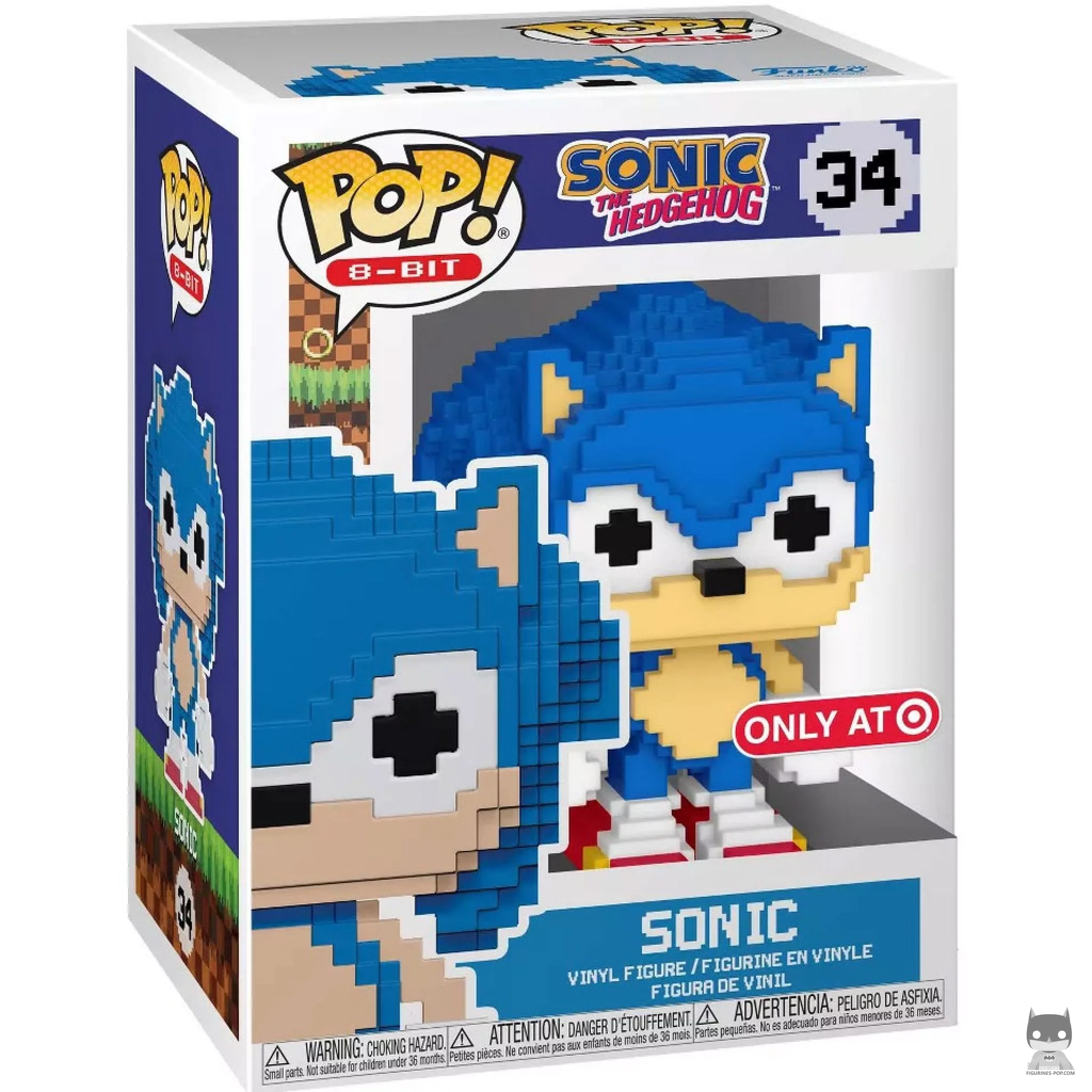 Figura Funko Pop! Sonic en su caja