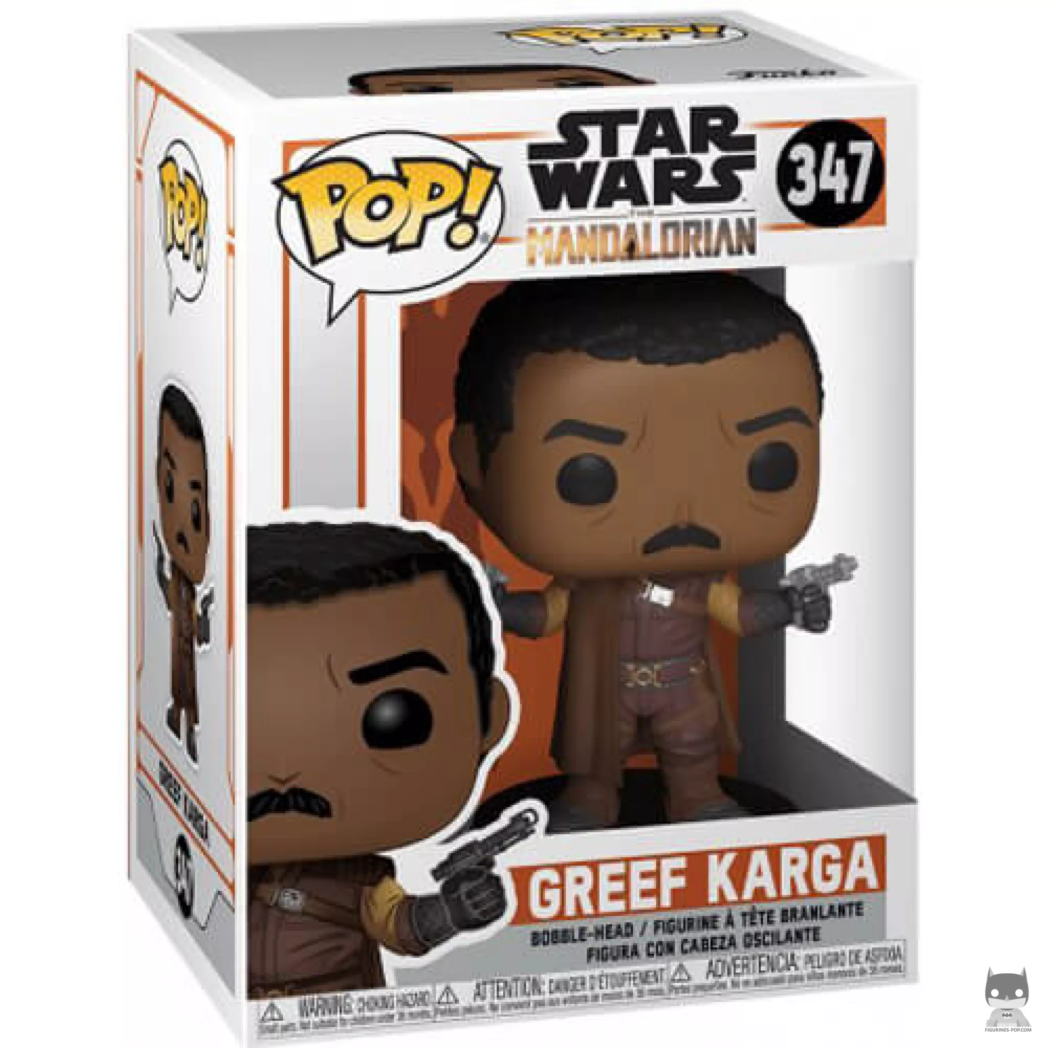 Figura Funko Pop! Greef Karga en su caja