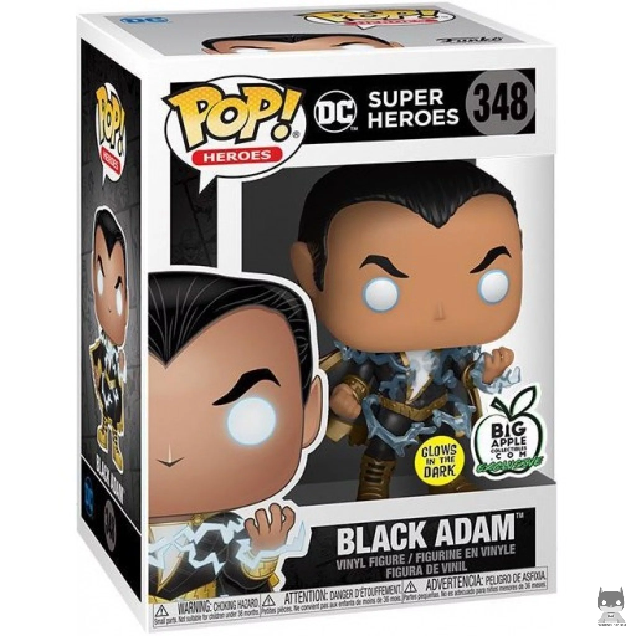 Figura Funko Pop! Black Adam (Brilla en la oscuridad) en su caja