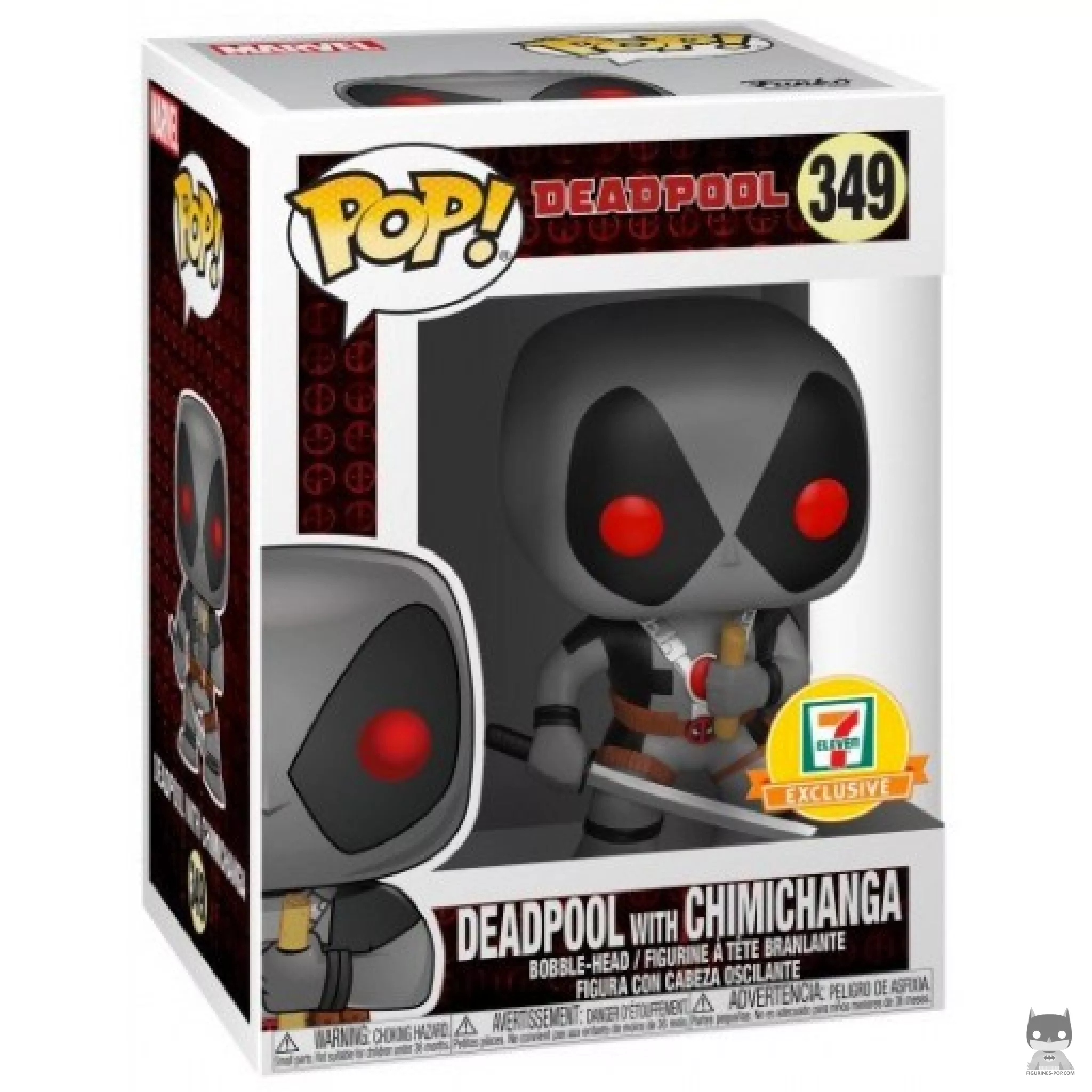 Figura Funko Pop! Deadpool con chimichanga en su caja