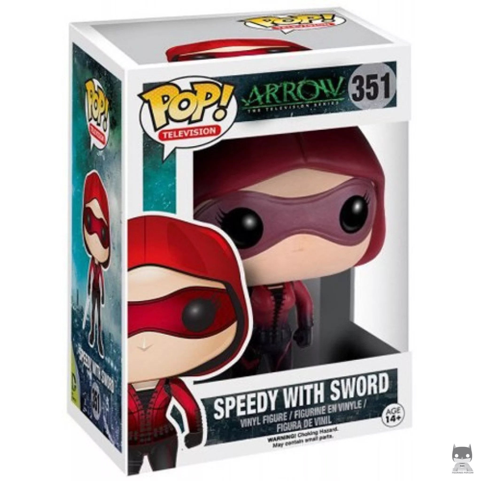 Figura Funko Pop! Speedy (con espada) en su caja