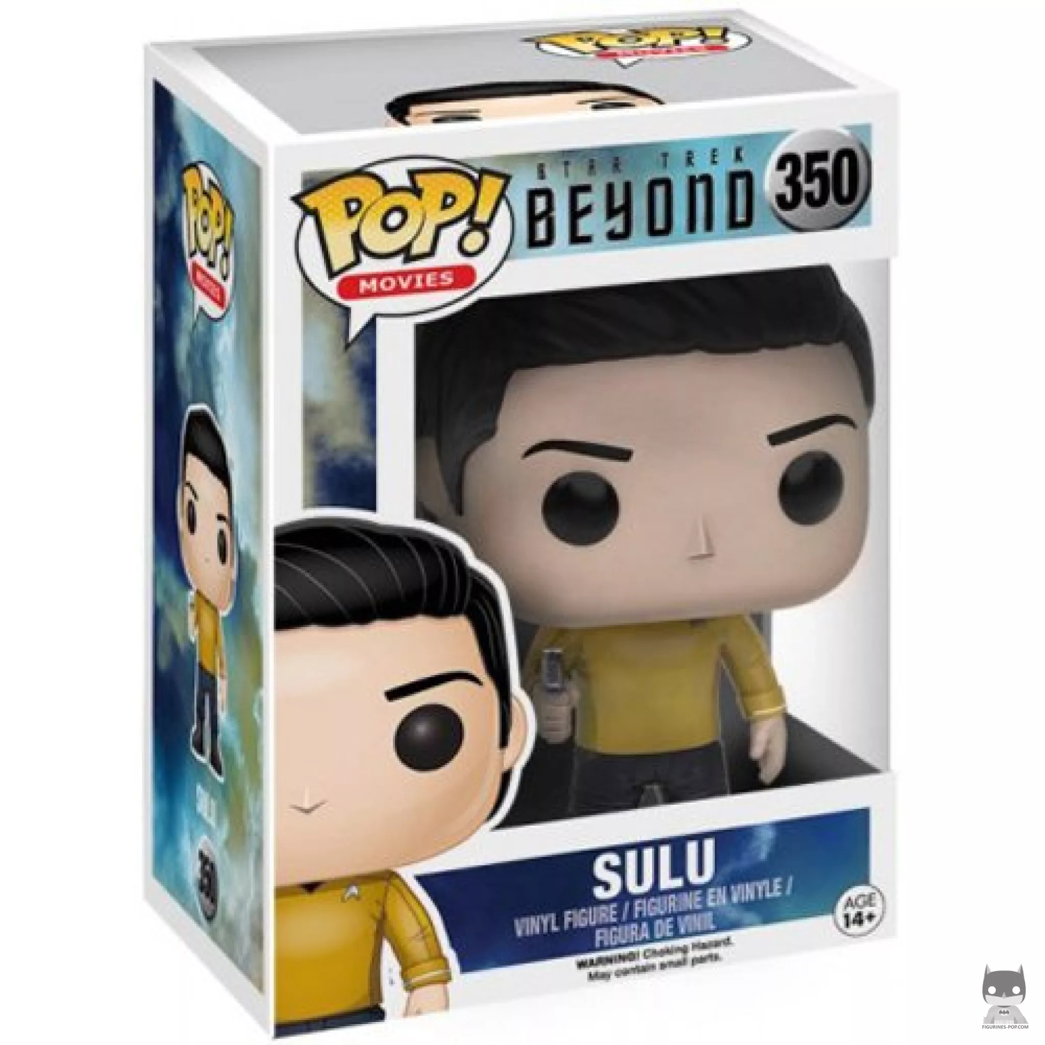 Figura Funko Pop! Sulu (Uniforme de servicio) en su caja
