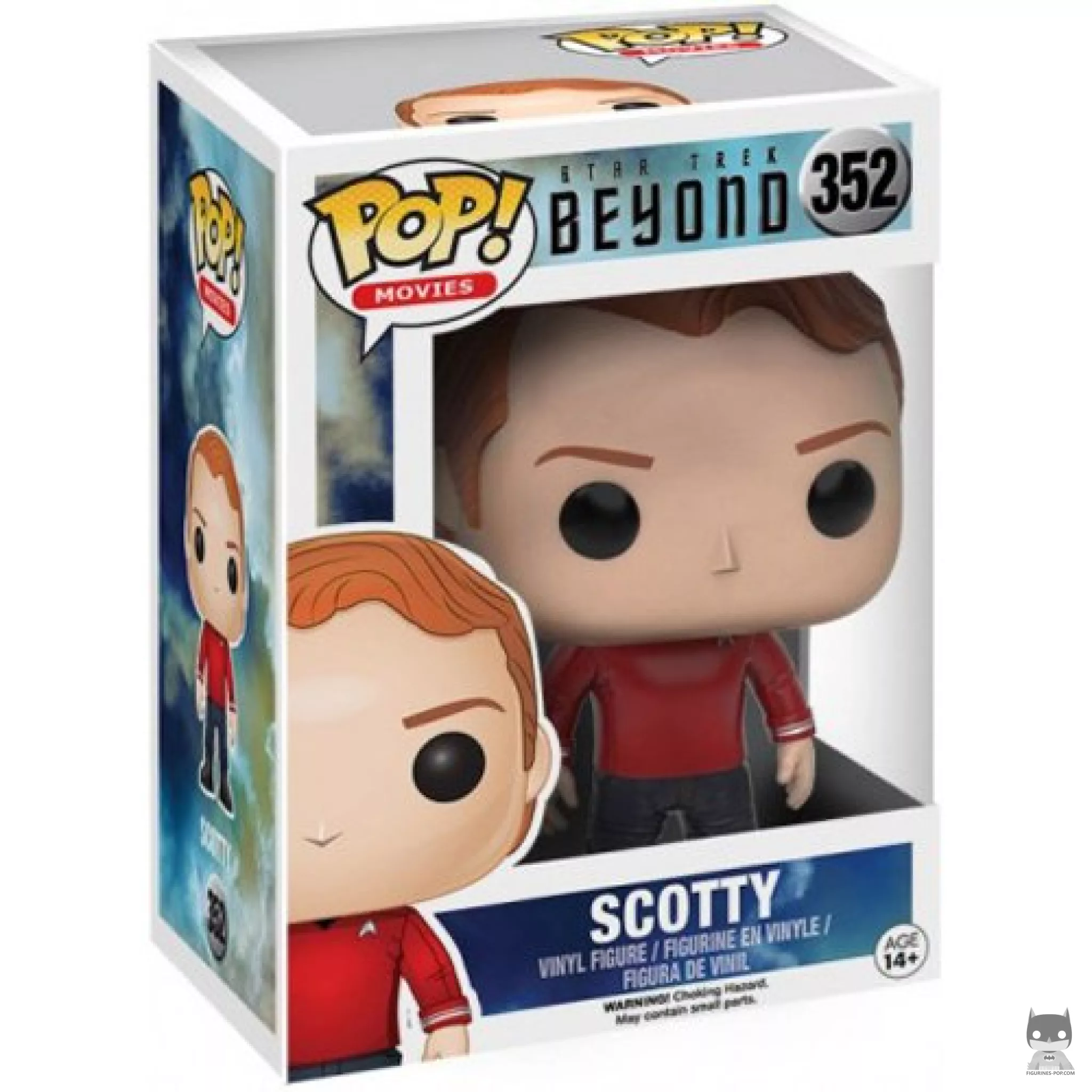 Figura Funko Pop! Scotty (Uniforme de servicio) en su caja