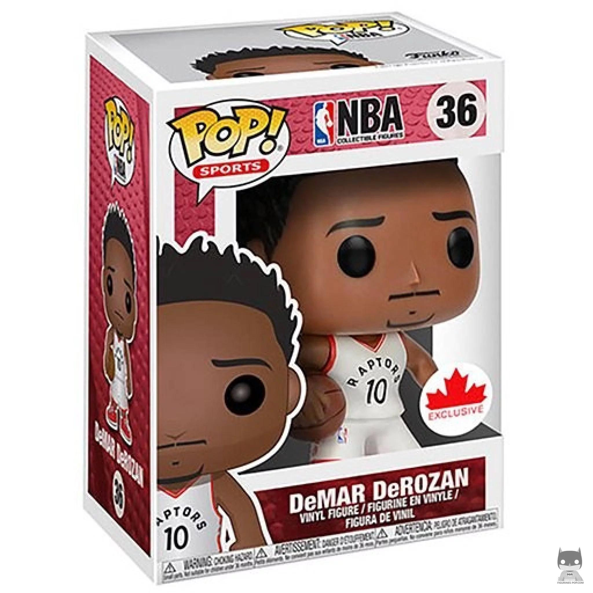 Figura Funko Pop! Demar DeRozan en su caja