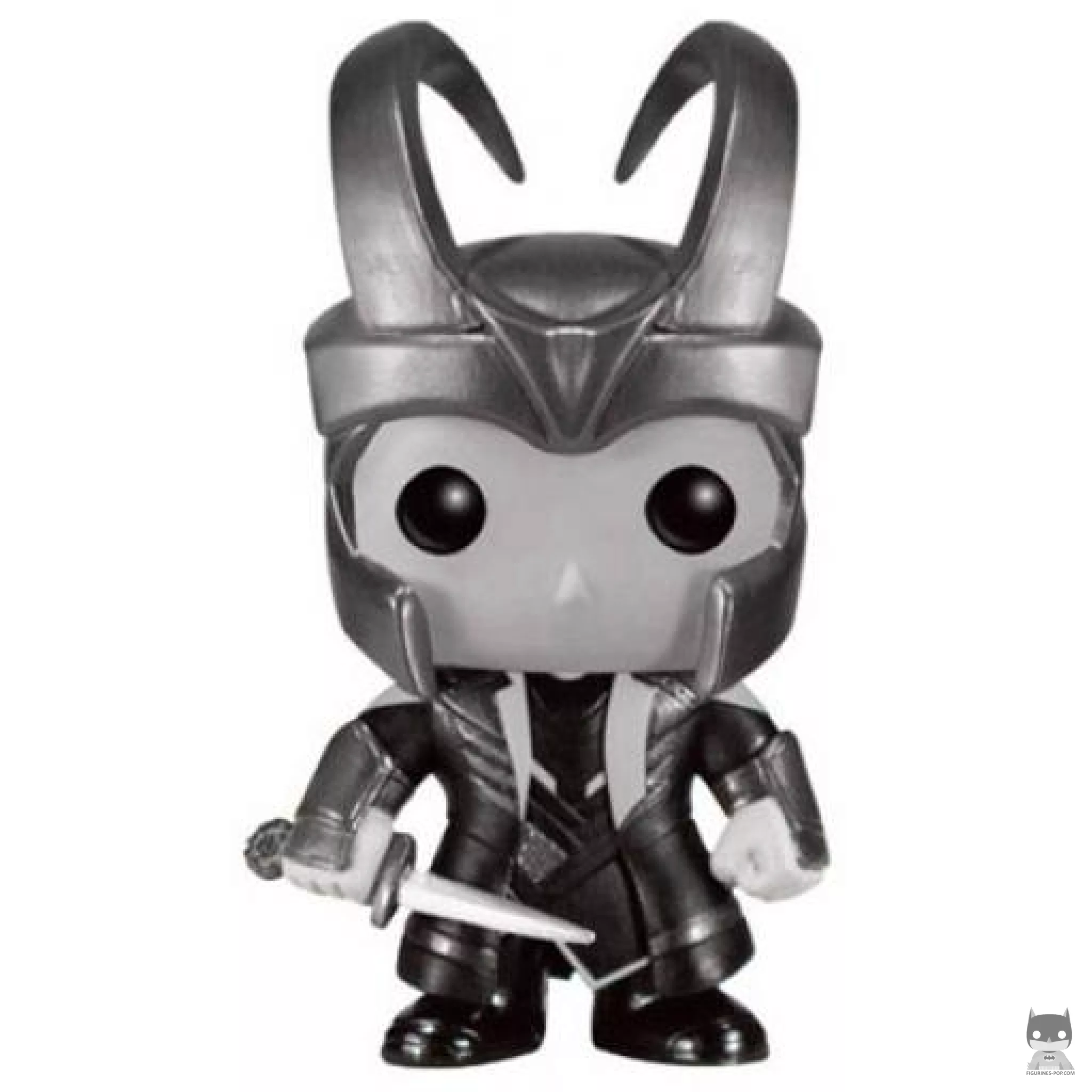 Figura Funko Pop! Loki (Con casco) (Blanco y negro) (Thor)