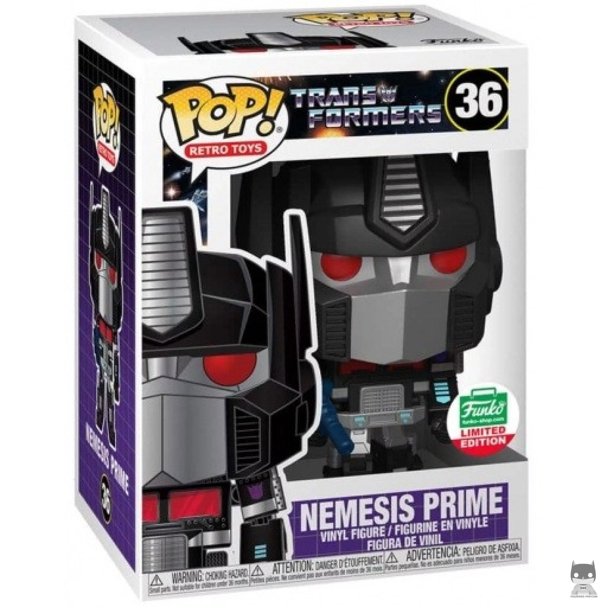 Figura Funko Pop! Nemesis Prime en su caja