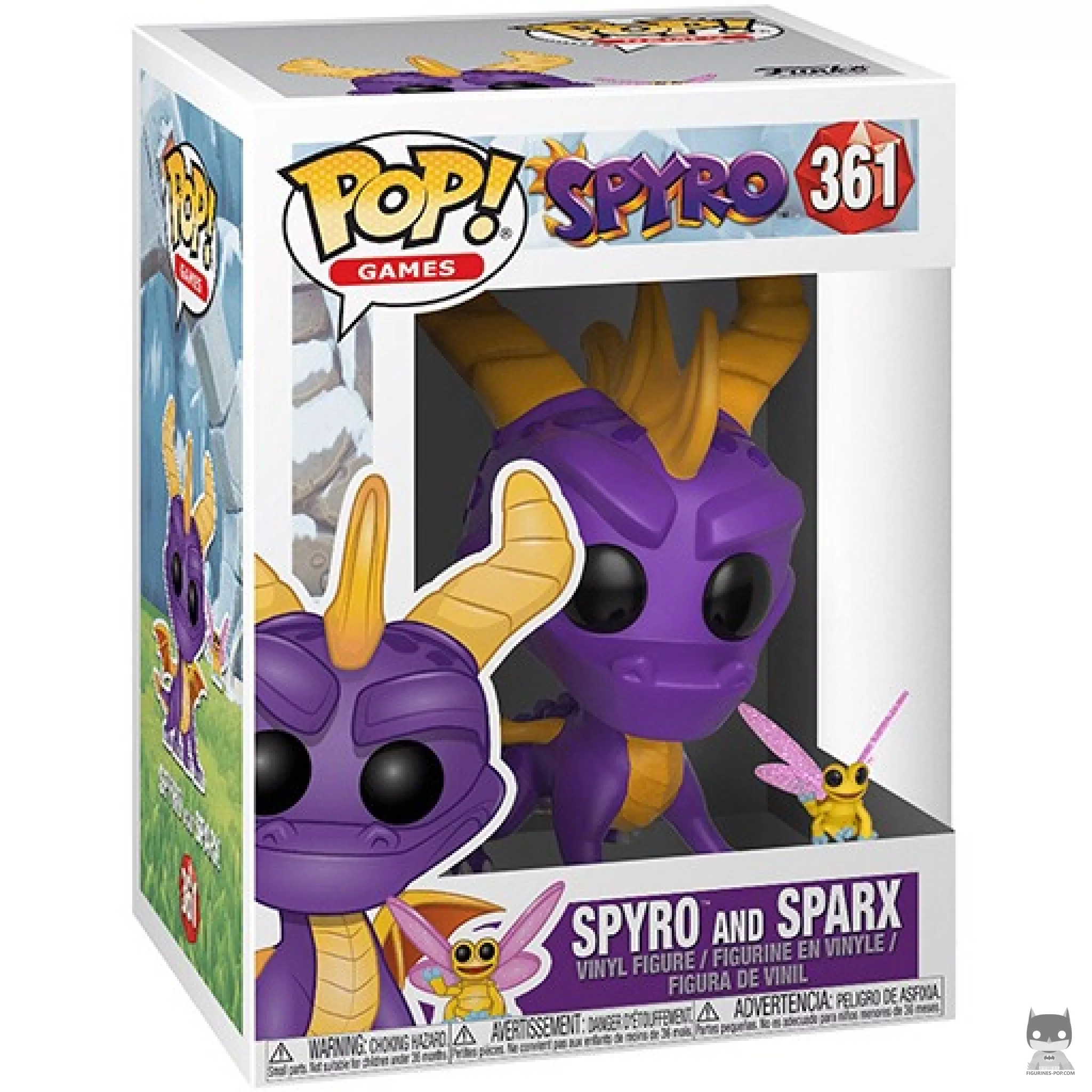 Figura Funko Pop! Spyro con Sparx en su caja
